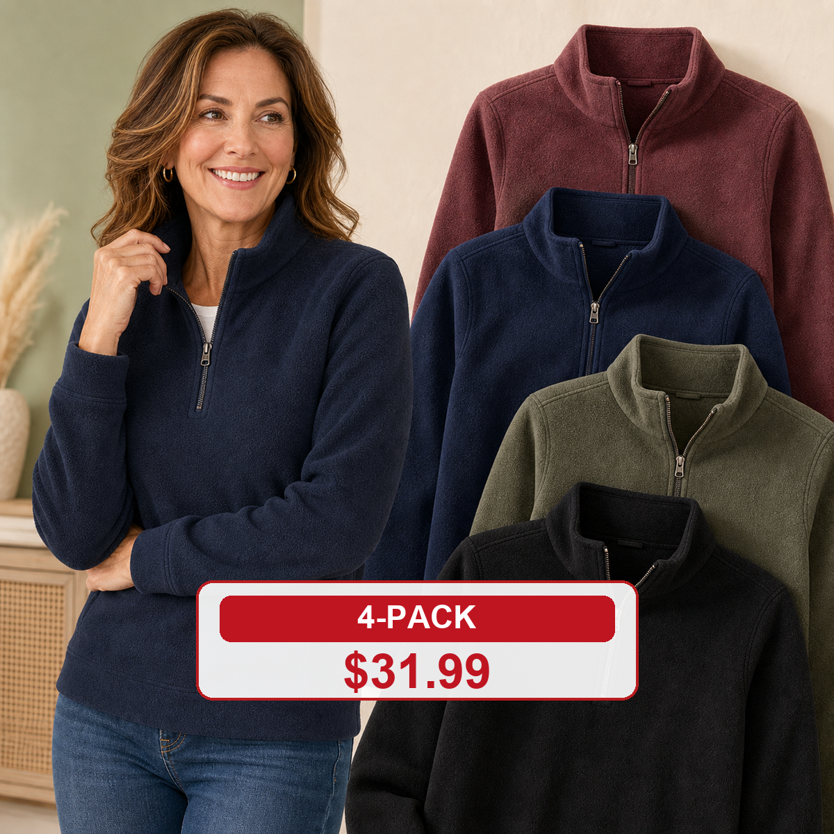 Women's Supersoft Fleece Half-Zip Pullovers