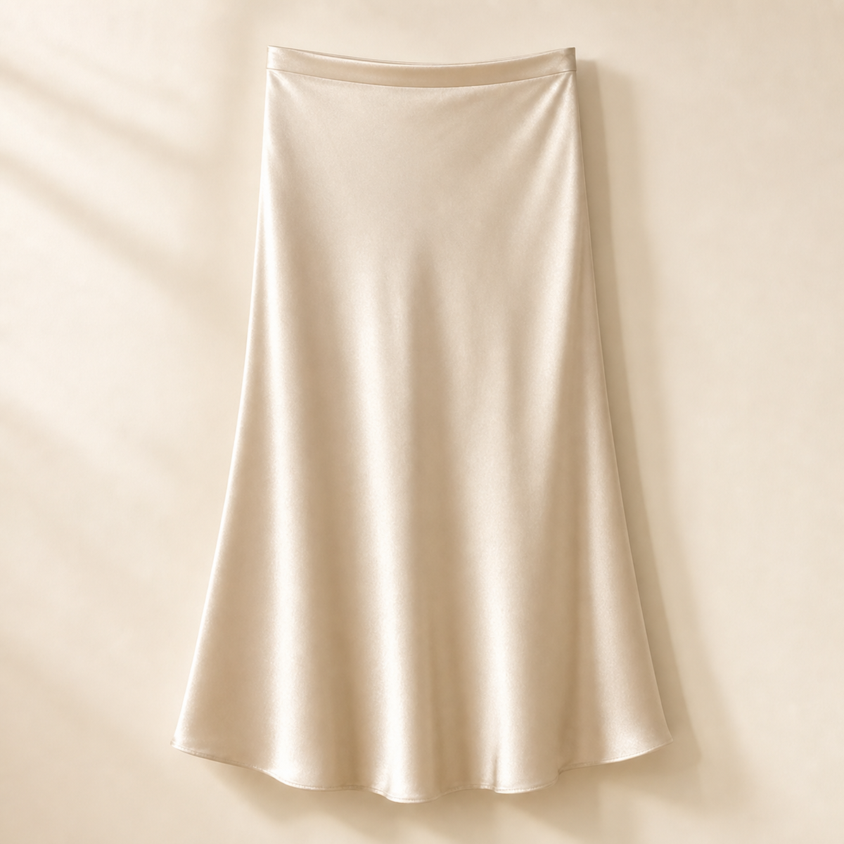 Women's Washable Silk Satin Midi Skirts