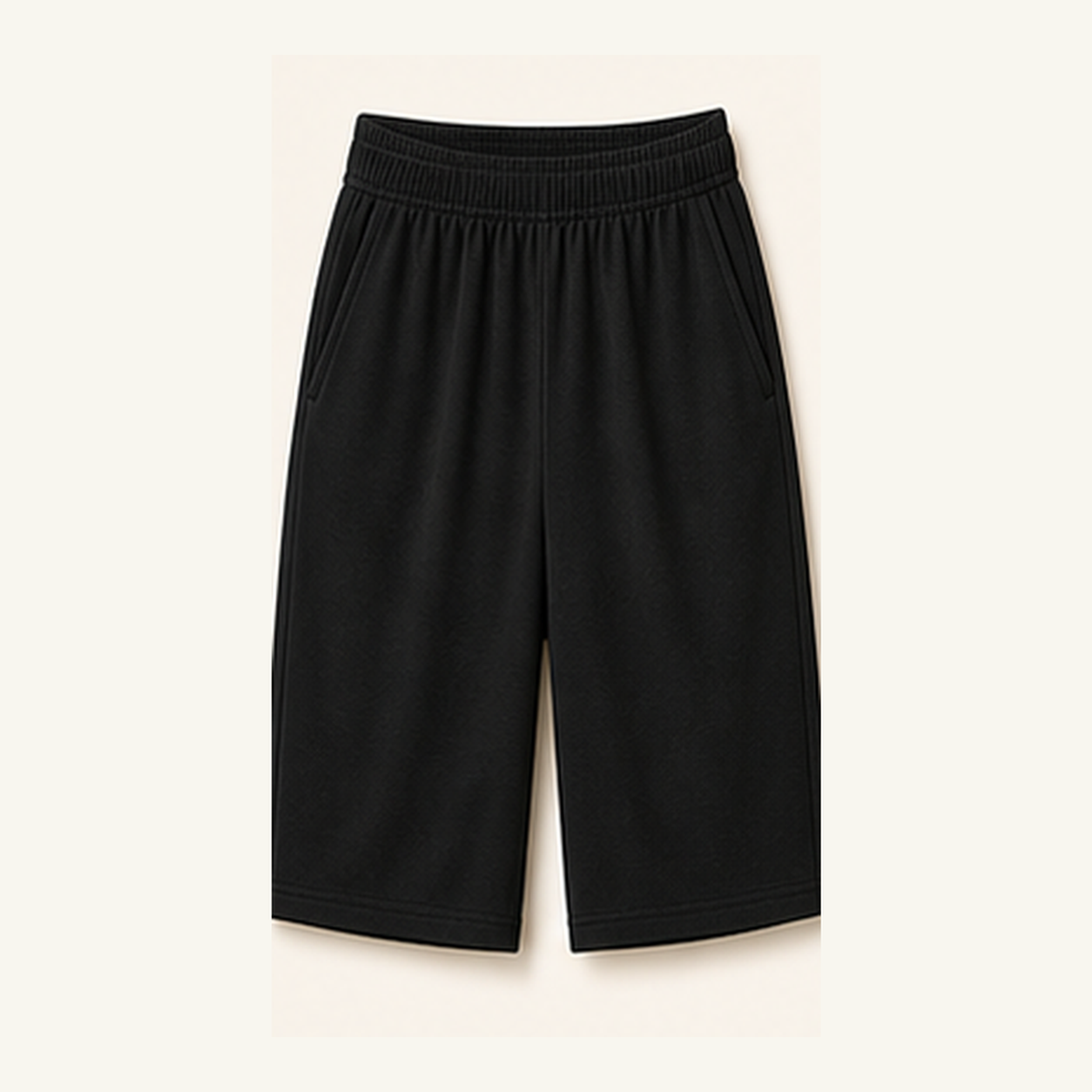 Women's Soft Knit Elastic Waist Bermuda Shorts