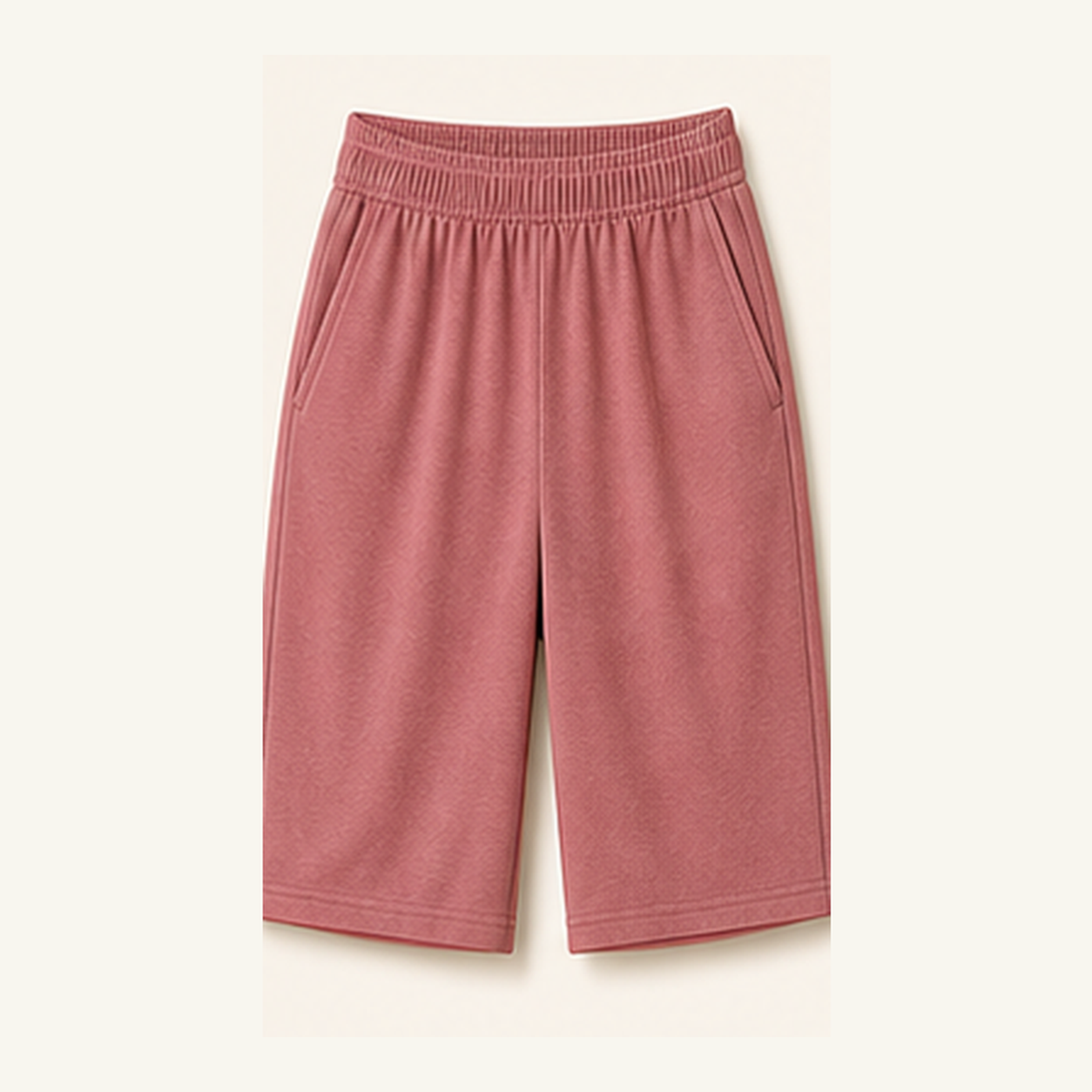 Women's Soft Knit Elastic Waist Bermuda Shorts