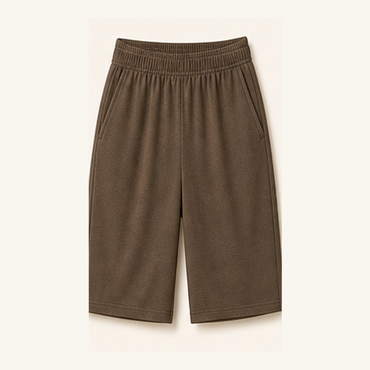Women's Soft Knit Elastic Waist Bermuda Shorts