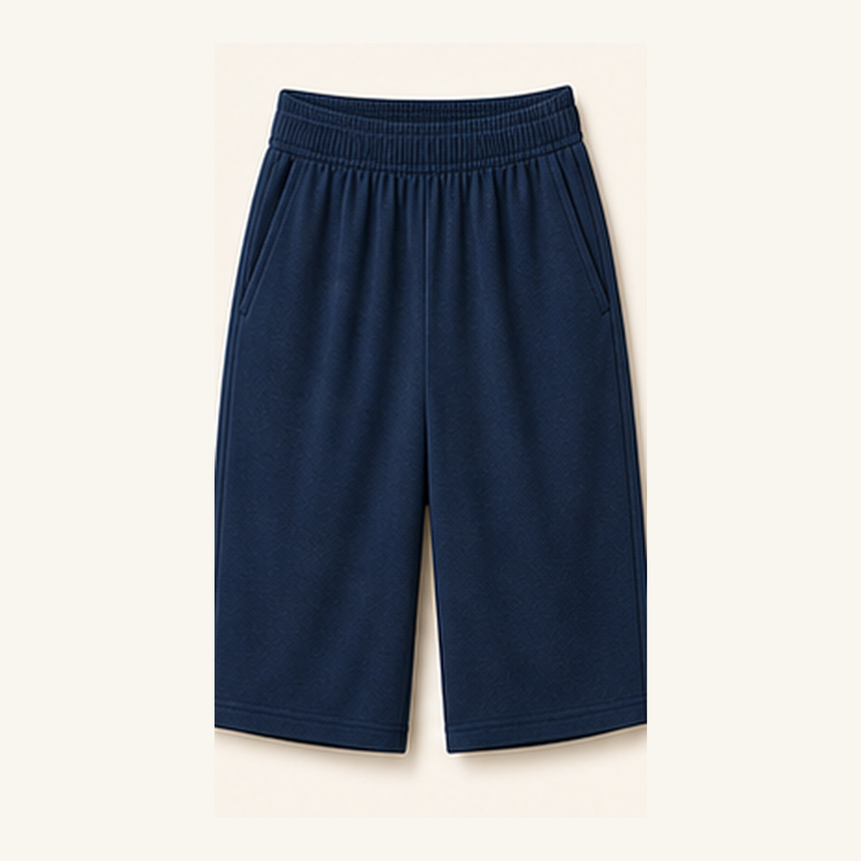 Women's Soft Knit Elastic Waist Bermuda Shorts