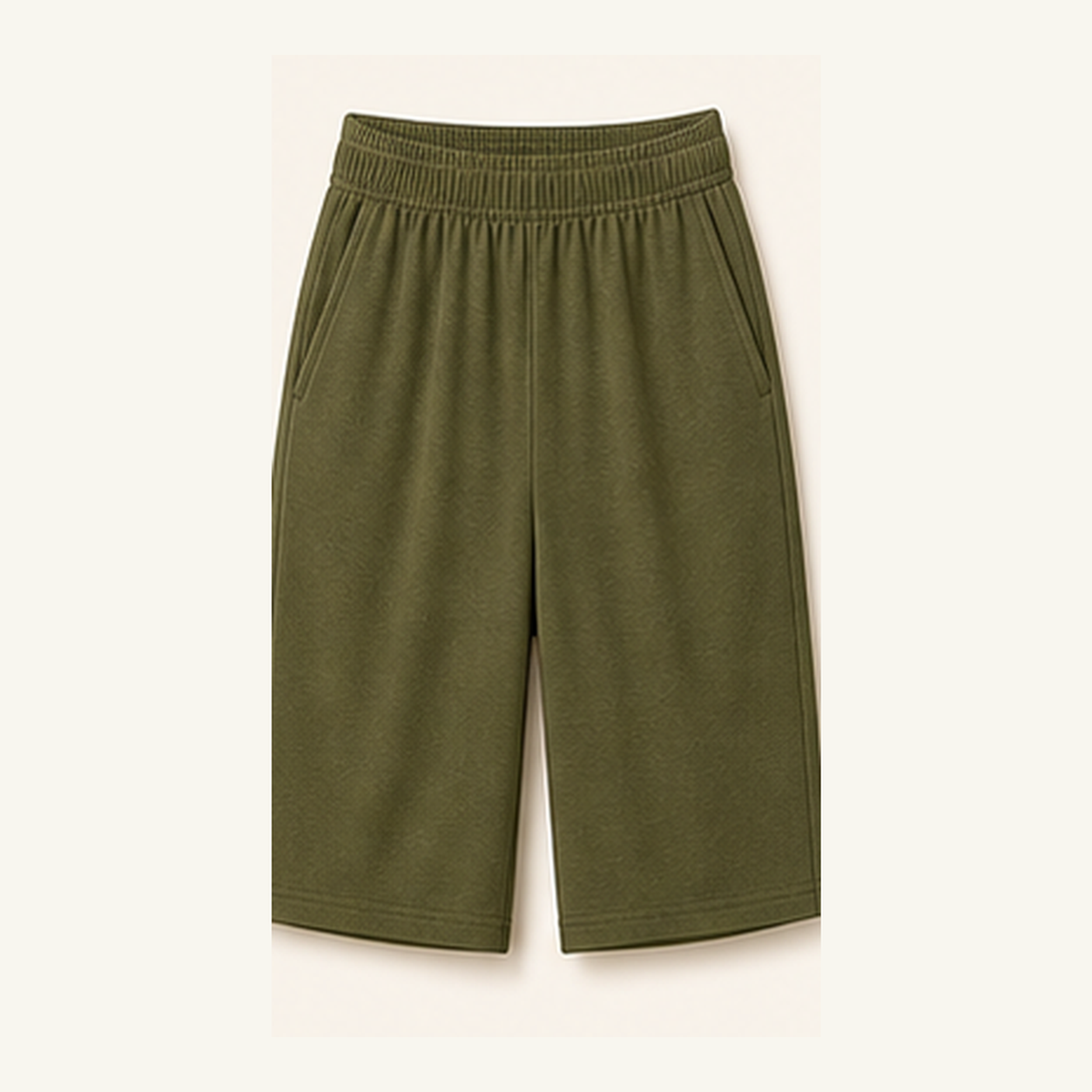 Women's Soft Knit Elastic Waist Bermuda Shorts