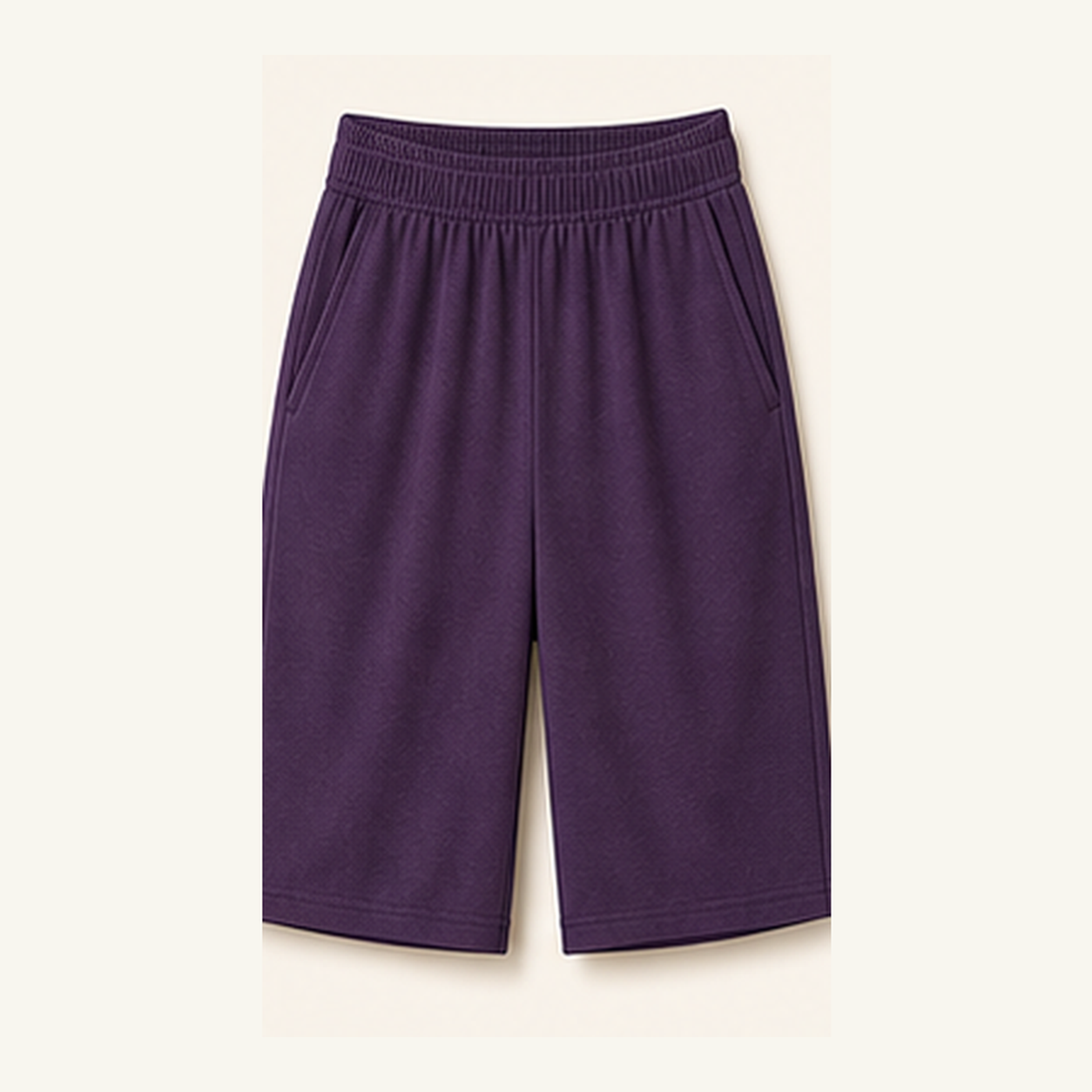 Women's Soft Knit Elastic Waist Bermuda Shorts