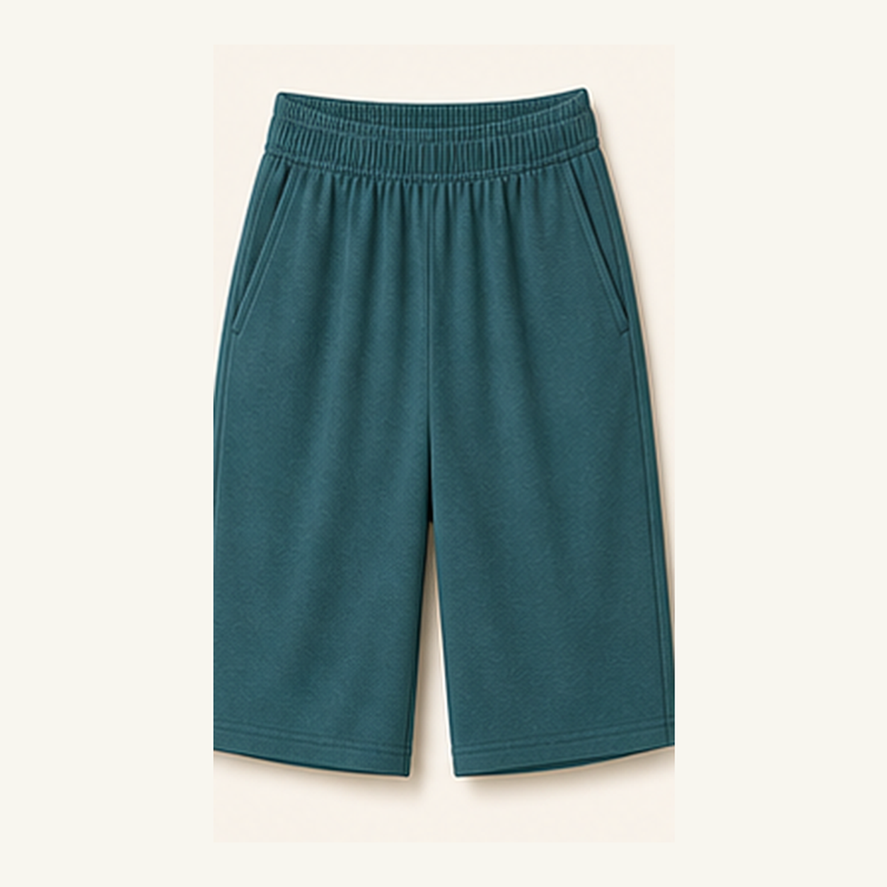 Women's Soft Knit Elastic Waist Bermuda Shorts