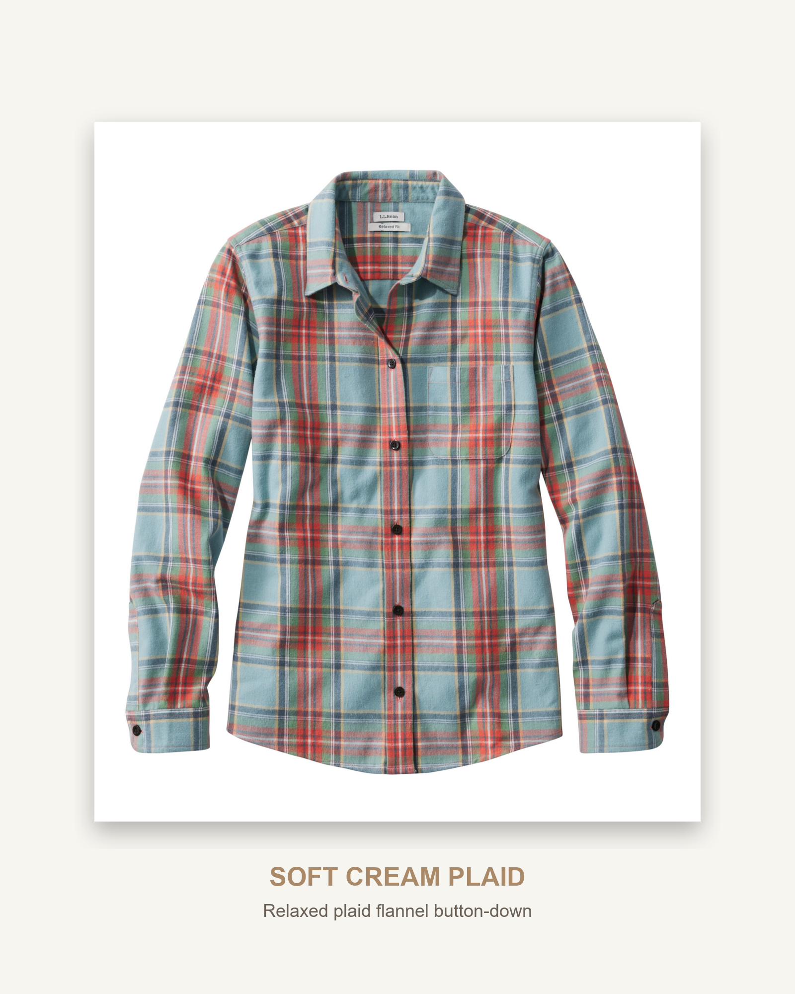 Women's Relaxed Plaid Flannel Button-Down Shirts