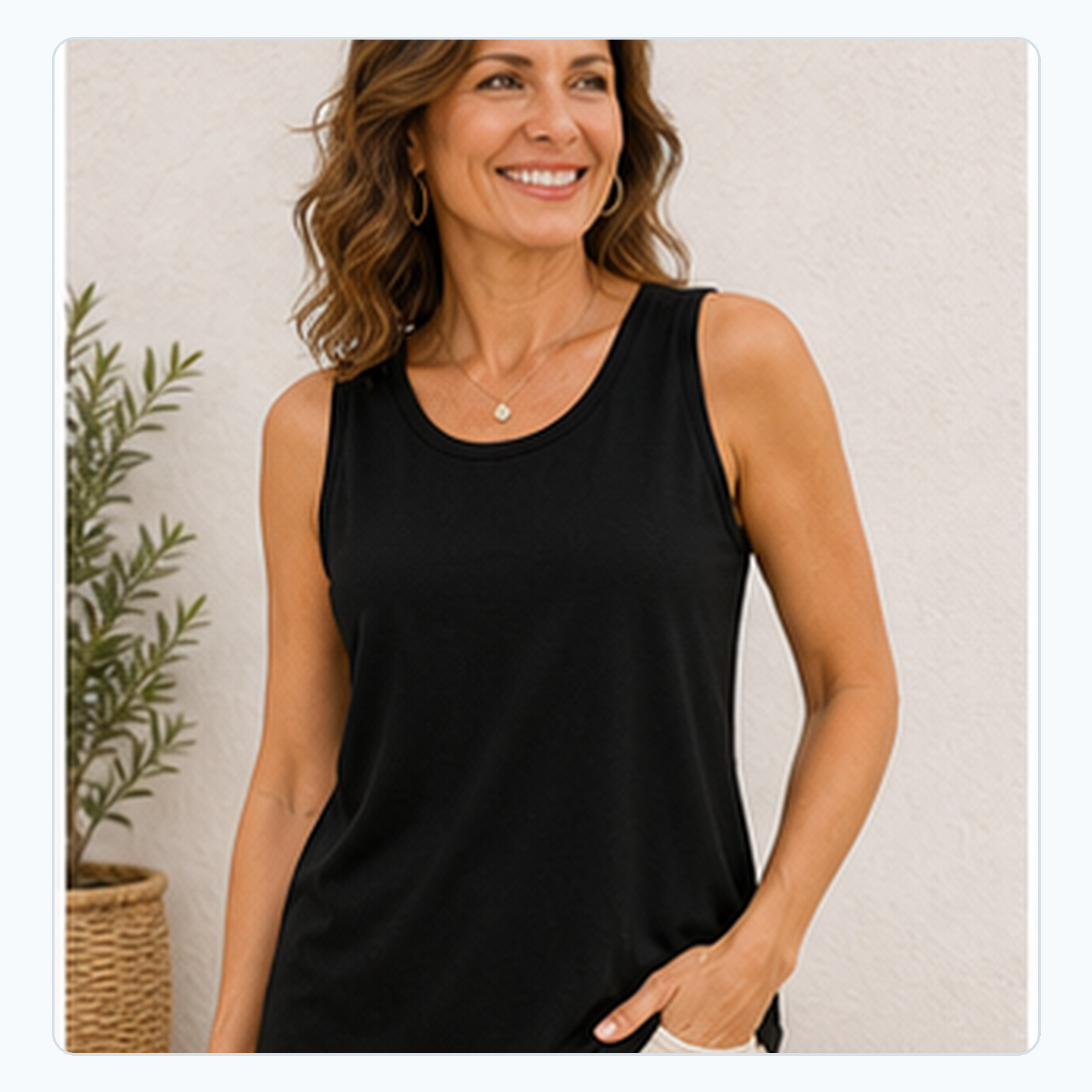 Loose Round-Neck Sleeveless Tanks for Women