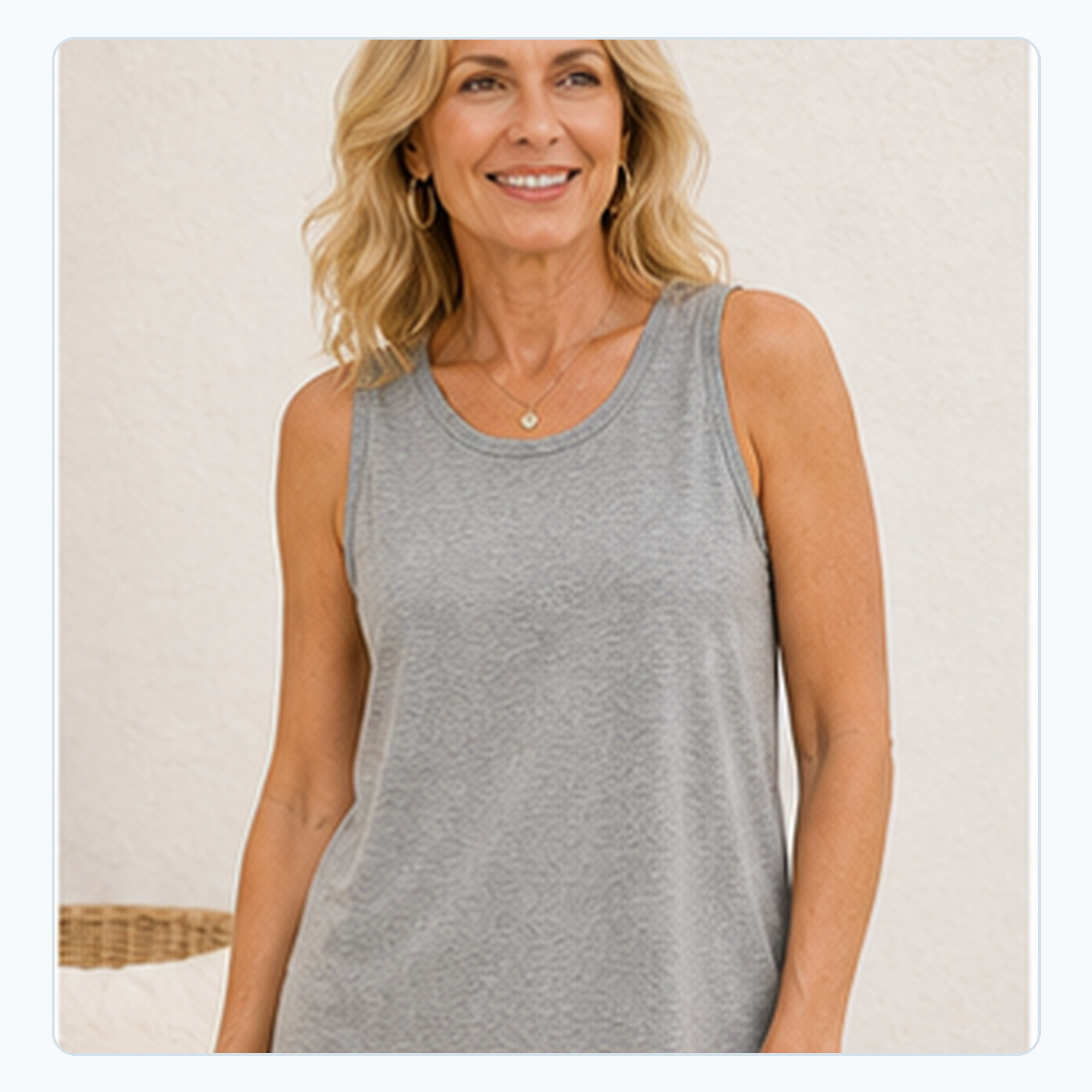 Loose Round-Neck Sleeveless Tanks for Women