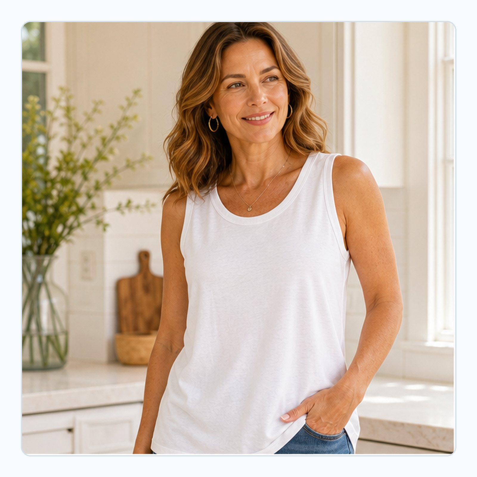 Loose Round-Neck Sleeveless Tanks for Women