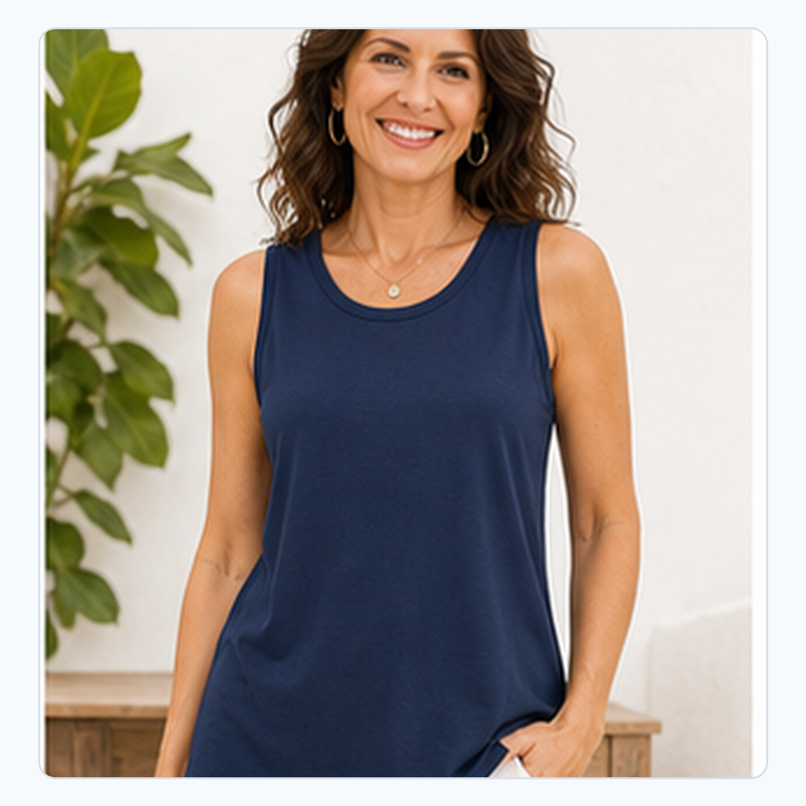 Loose Round-Neck Sleeveless Tanks for Women