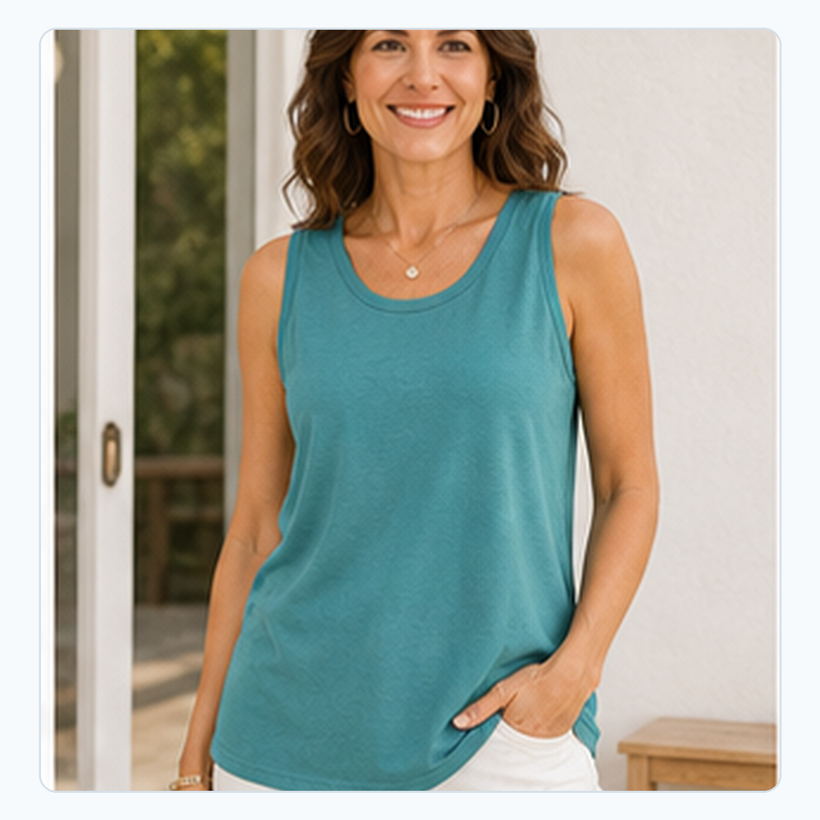 Loose Round-Neck Sleeveless Tanks for Women