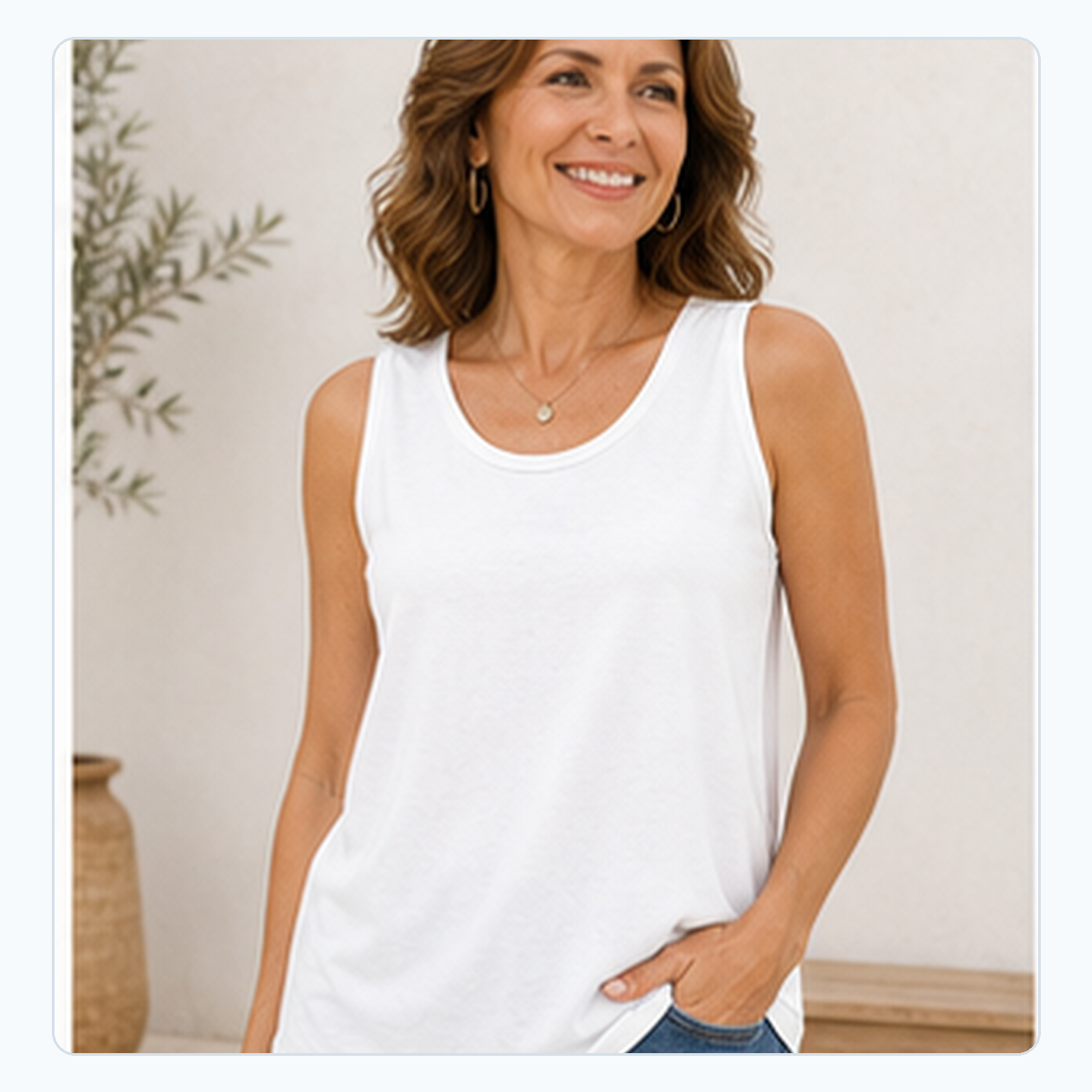 Loose Round-Neck Sleeveless Tanks for Women