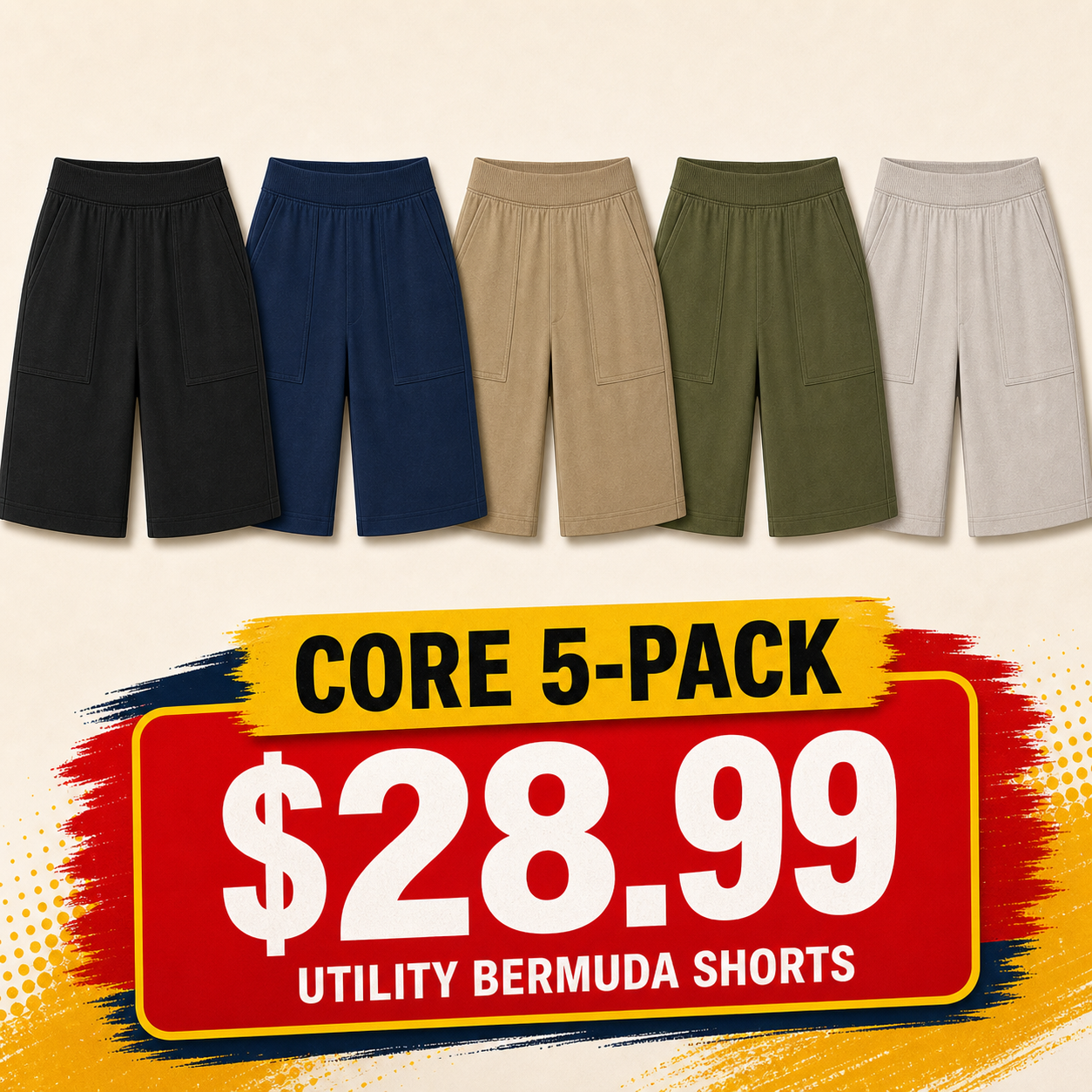 Women's Utility Bermuda Shorts with Pockets