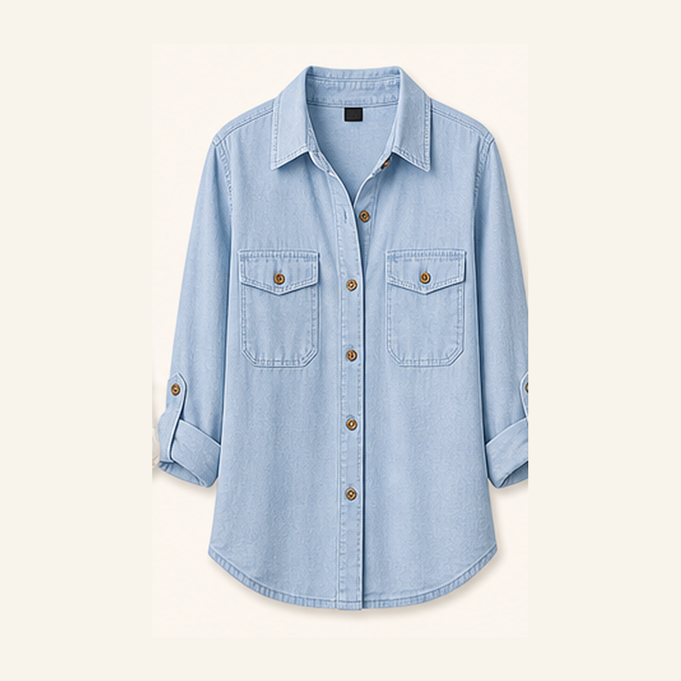 Women's Cotton Utility Button-Up Shirts