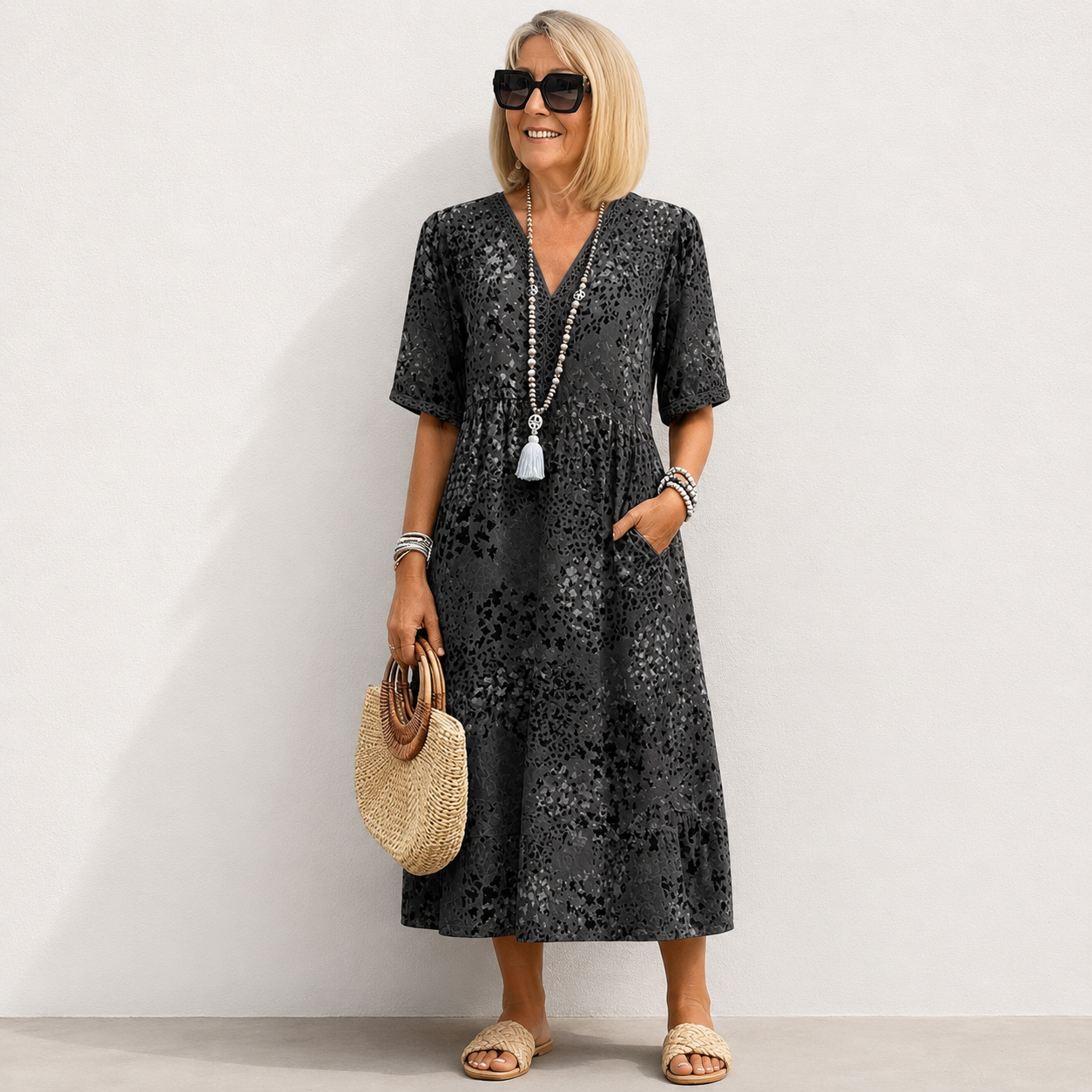 Short Sleeve Summer Dress