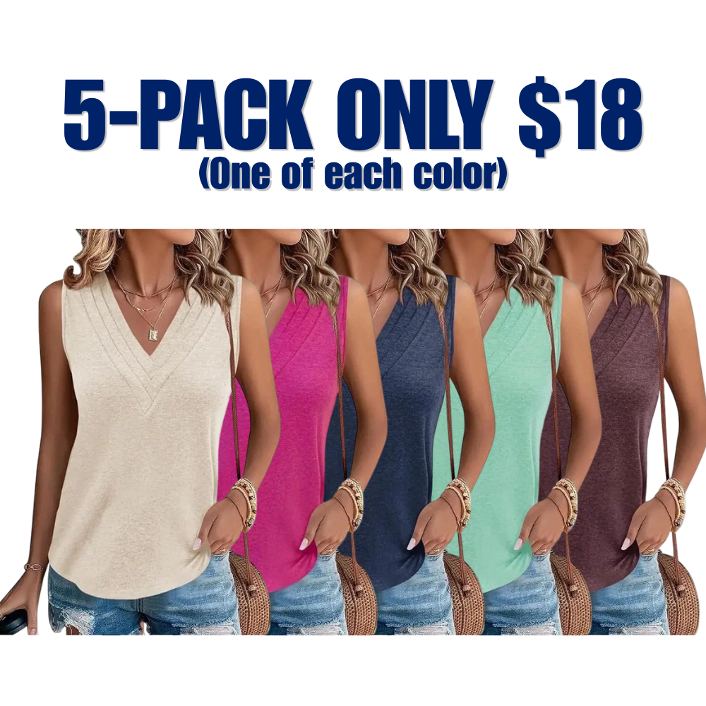 Women V Neck Tank Tops