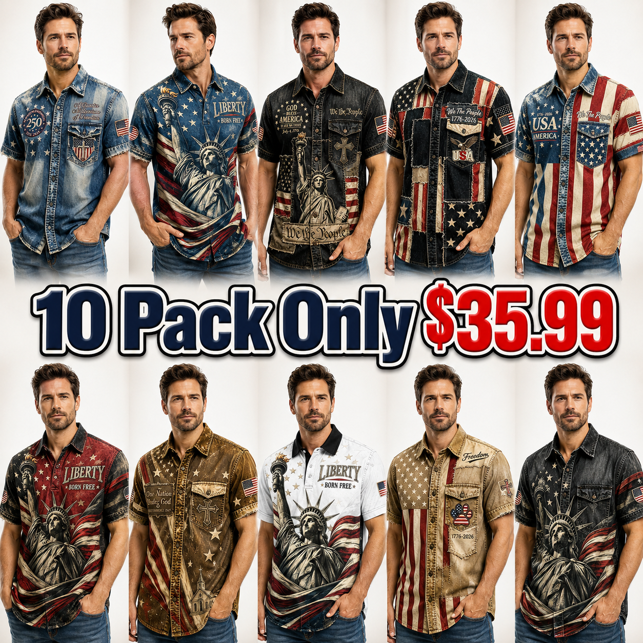 Men’s Vintage Patriotic Short Sleeve Button Down Shirt, American Flag Graphic Casual Summer Shirt, Relaxed Fit Americana Holiday Top for 40+ Men