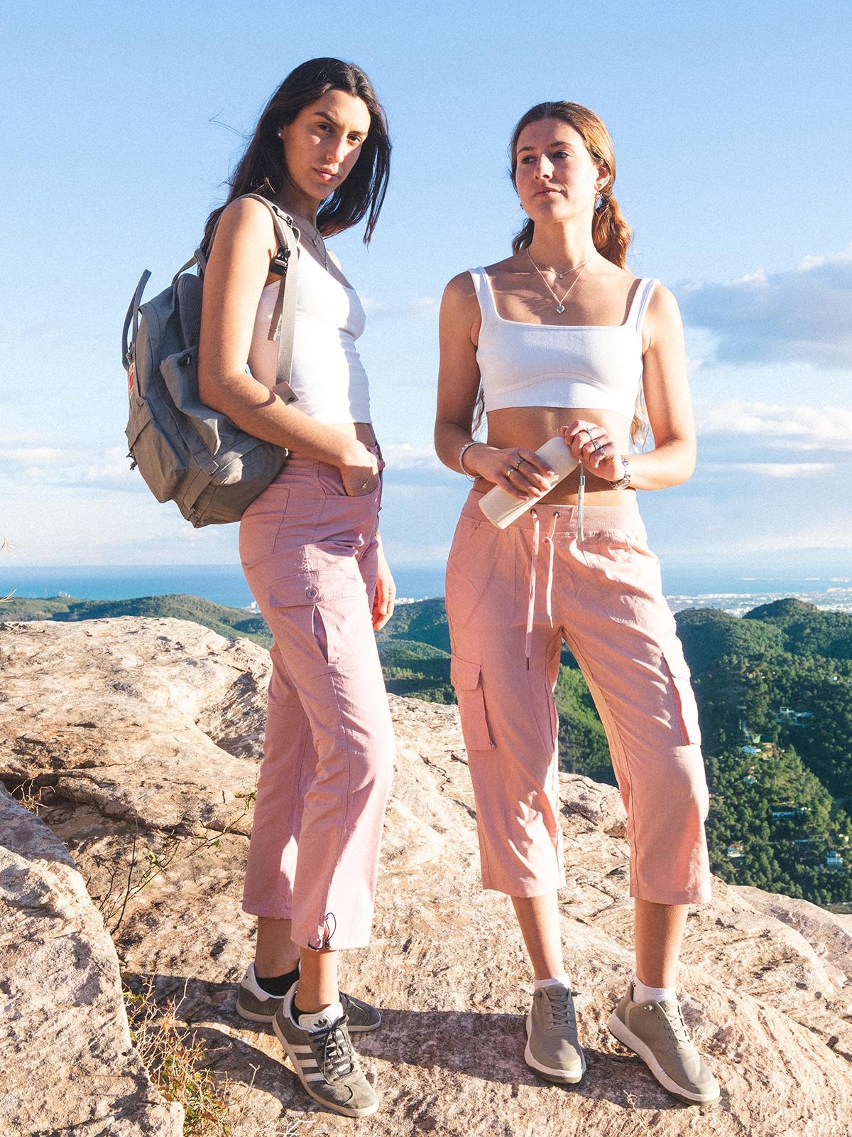 YSENTO Women's Cargo Pants Plus Size Outdoor Lightweight Capris Casual Trip Loose Shorts Summer Style Moms over 30 Comfy wear ootd Bottoms Basic Pink #SpringFresh