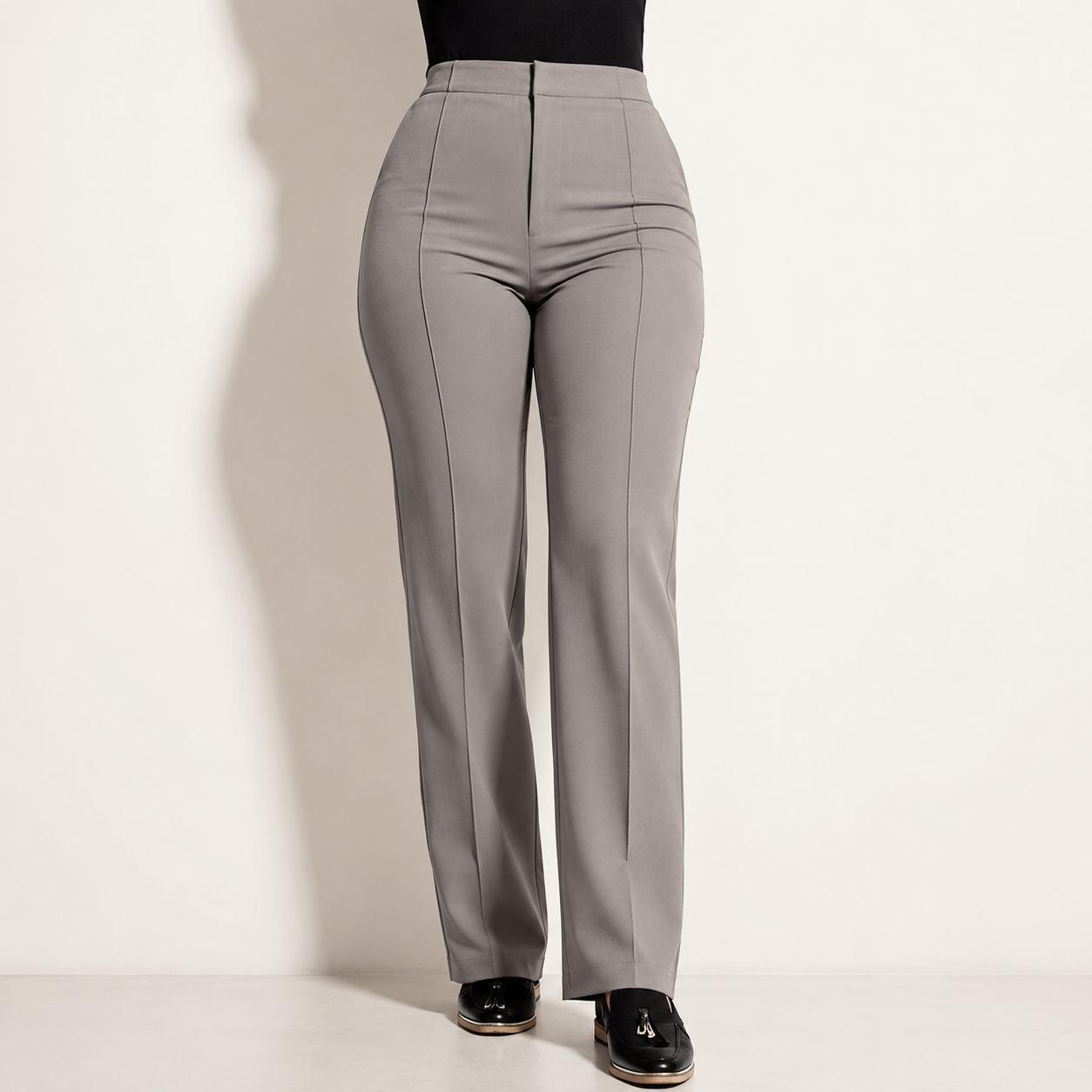 Work Pants for Women High Waist Straight Leg Work Pants Business Casual Trousers