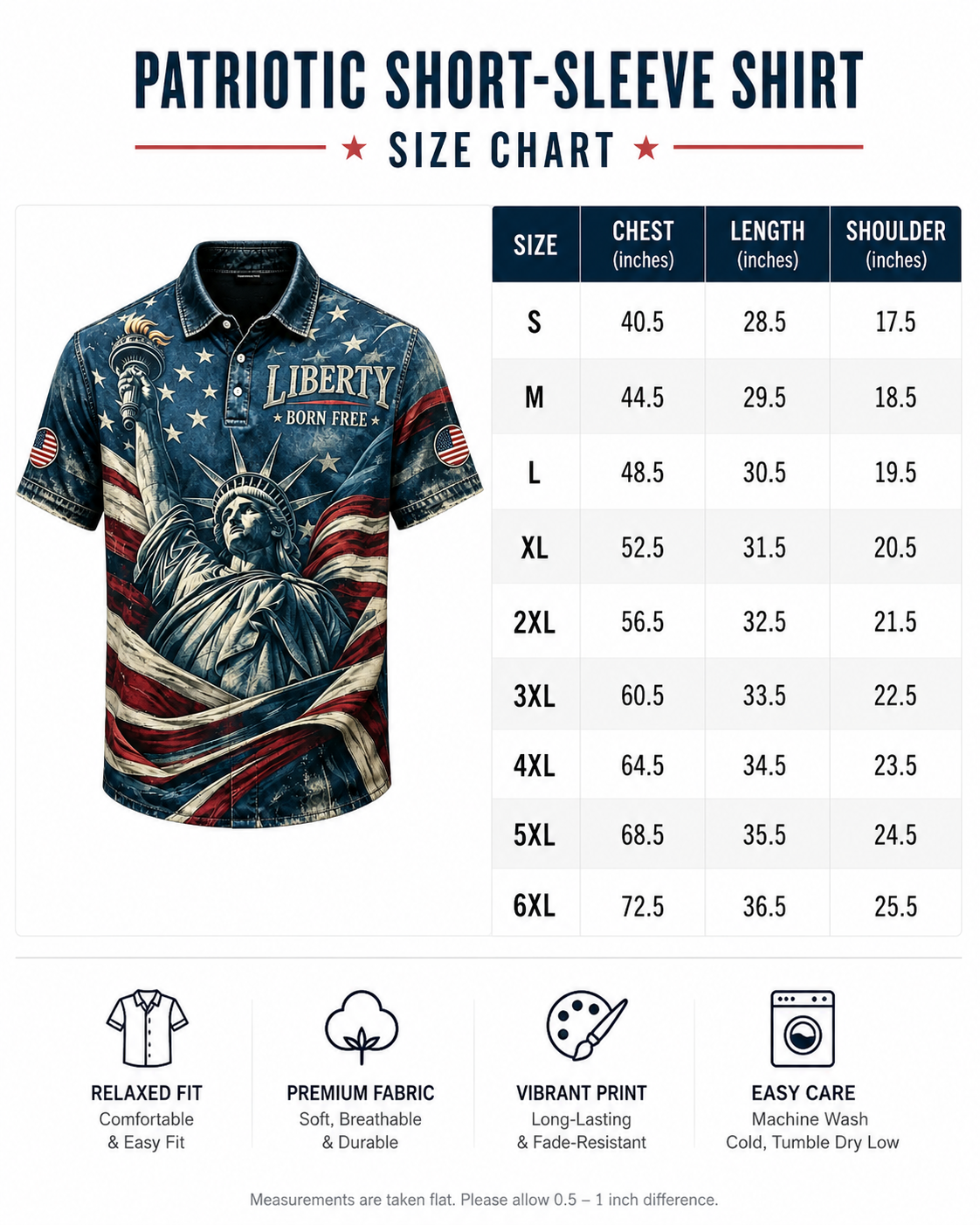 Size Guide: S&ndash;6XL