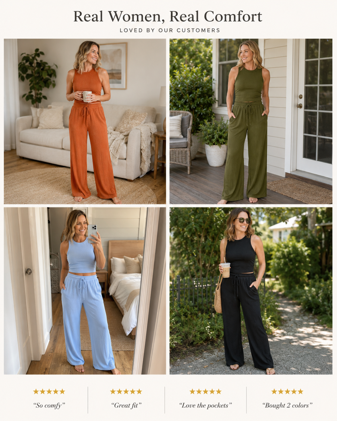 Customer try-on reviews