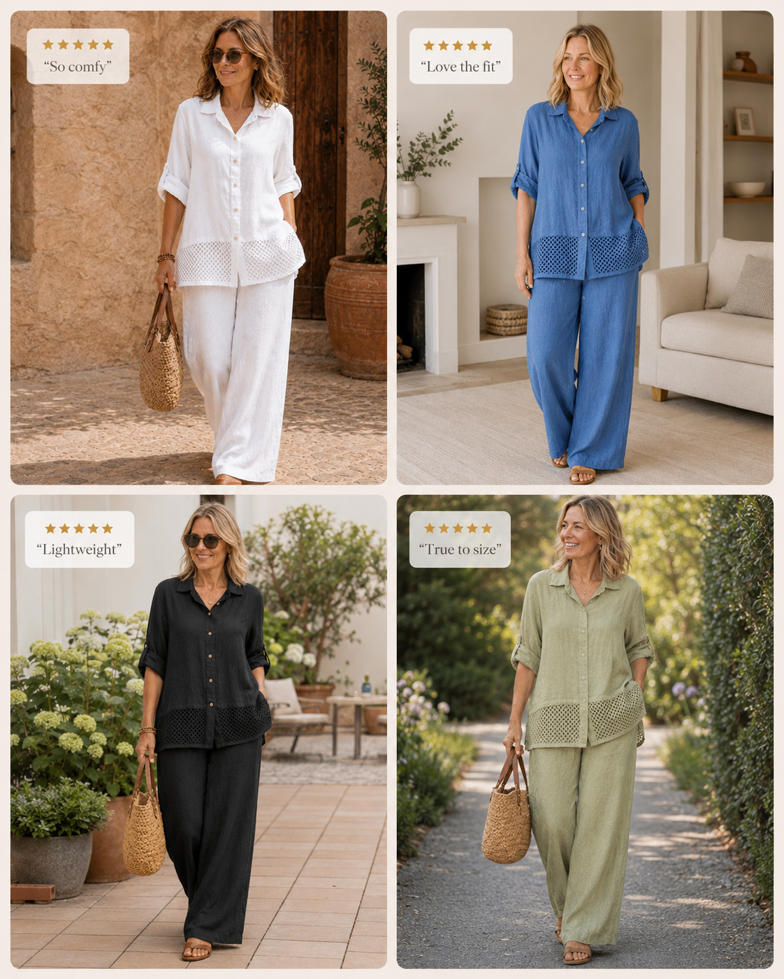Customer review try-on showcase