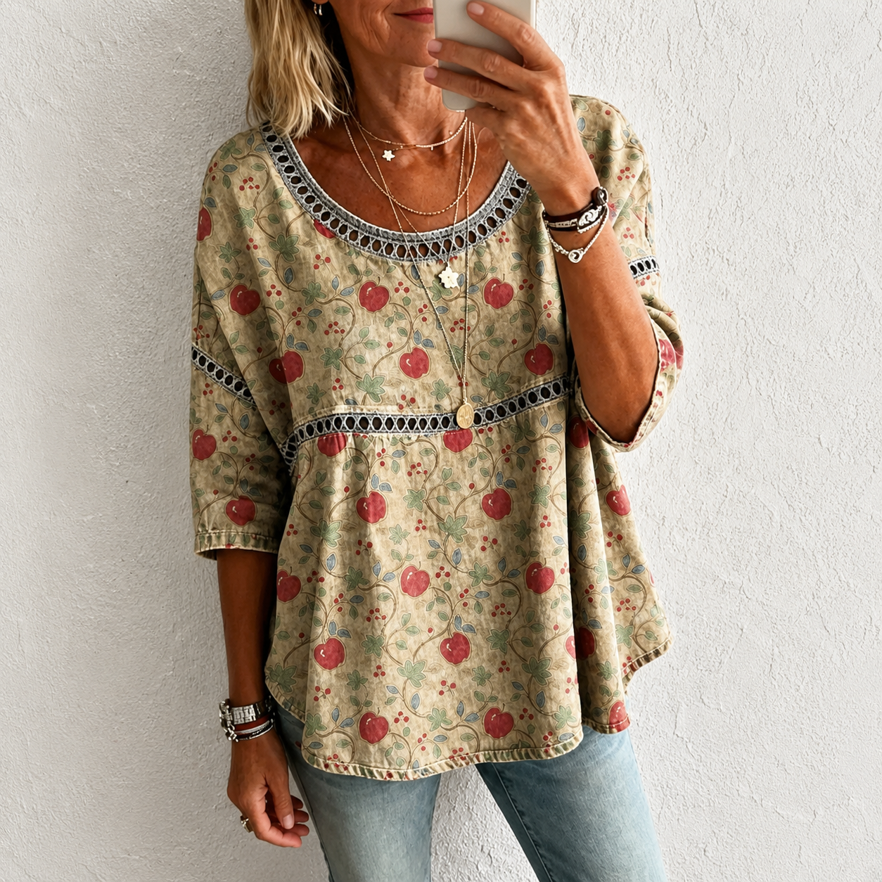 New Arrivals🔥 Women's Vintage Abstrct Casual Loose Blouse Shirt