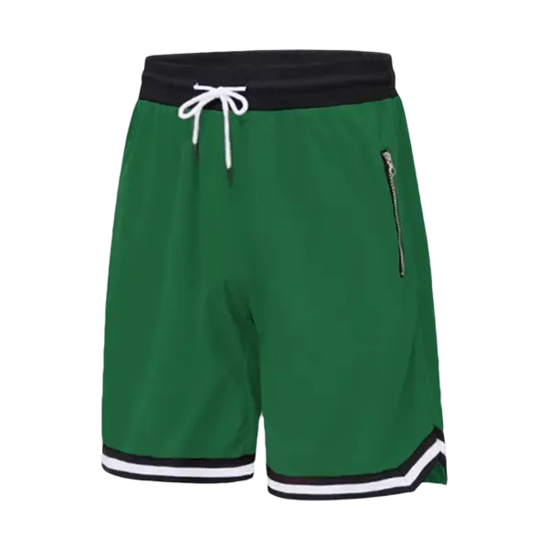 Men’s casual athletic shorts with zippered pockets