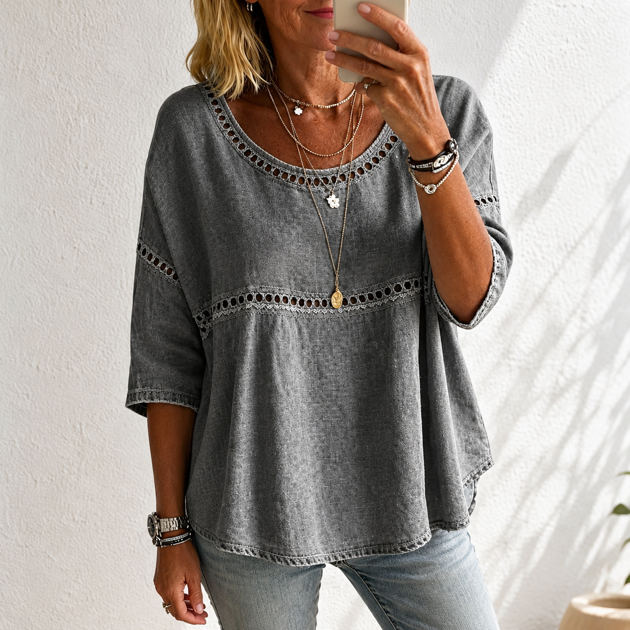 New Arrivals🔥 Women's Vintage Abstrct Casual Loose Blouse Shirt