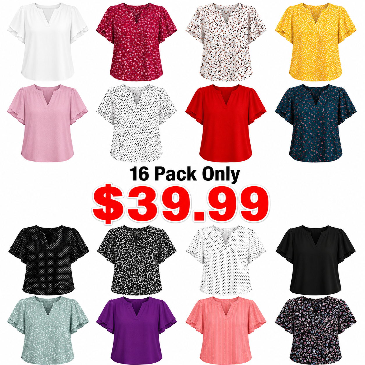 Womens Dressy Casual Shirts Short Sleeve V Neck Work Blouse Business Casual Summer Chiffon Tops