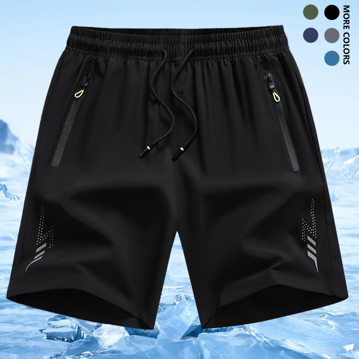 Men's 3pcs Lightweight Casual Comfy Shorts - Soft Elastic Breathable Fabric, Adjustable Drawstring Elastic Waist, Side Pockets, Regular Fit - Gym Clothing for Running, Outdoor Sports - Mensfashion Athletic Workout Gear,summervibes
