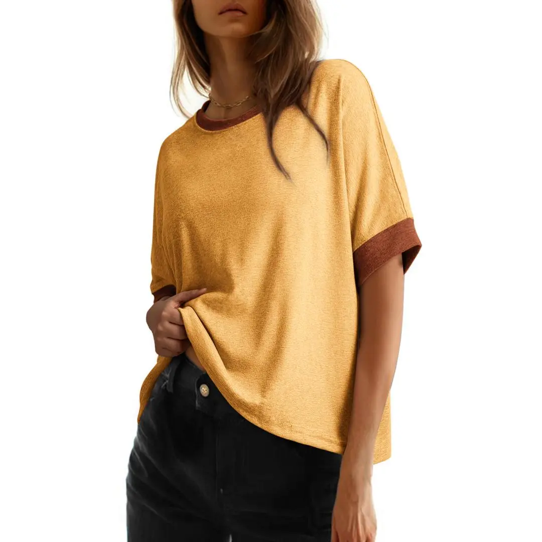 Dokotoo Women's Tops for Women 2026 Loose Oversized Basic Tee Comfortable Soft Fabric Flattering Fit - Womenswear