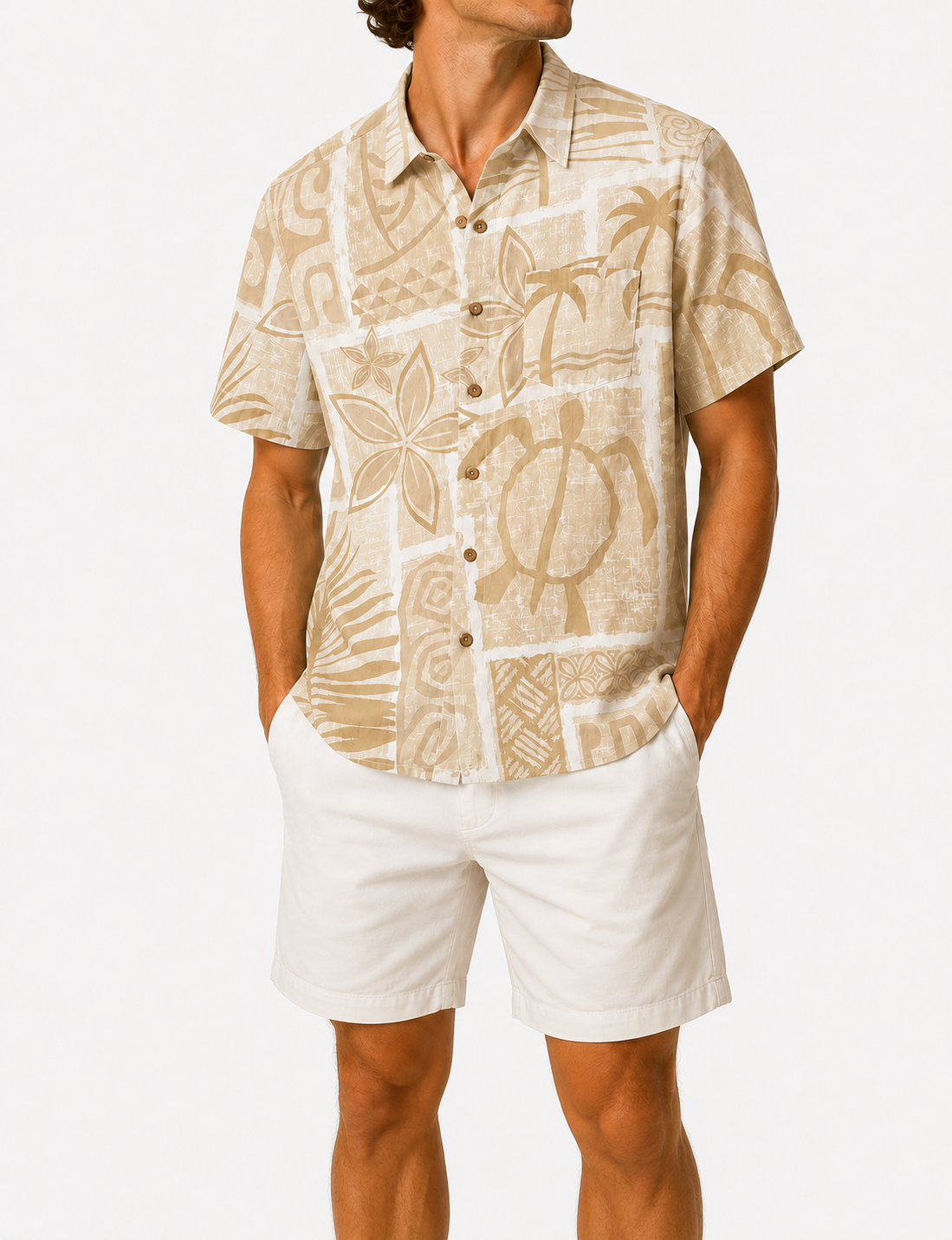 Limited Deal 8-Pack Men's Tropical Resort Button Front Vacation Shirts