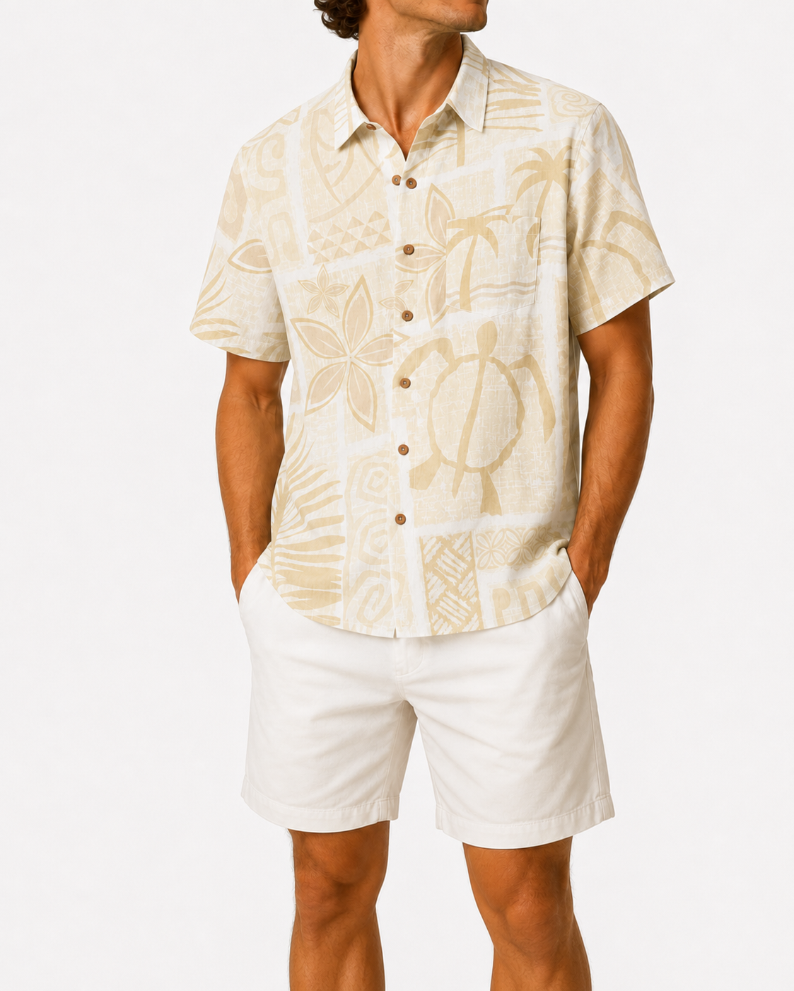 Limited Deal 8-Pack Men's Tropical Resort Button Front Vacation Shirts