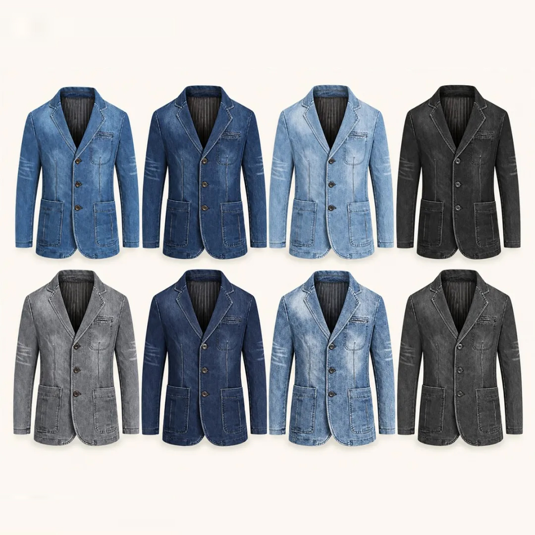 ⏰Clearance Sale⚡8-Pack Only $38.99⚡Men's Casual Denim Blazer
