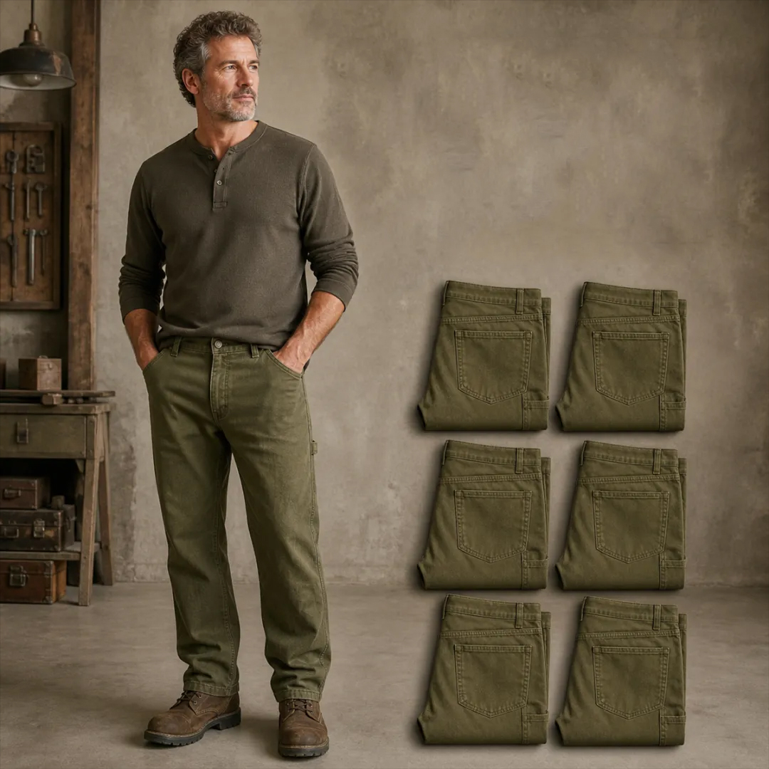 ⏰Clearance Sale⚡14-Pack Only $38.99⚡Men's Straight-Leg Work Pants