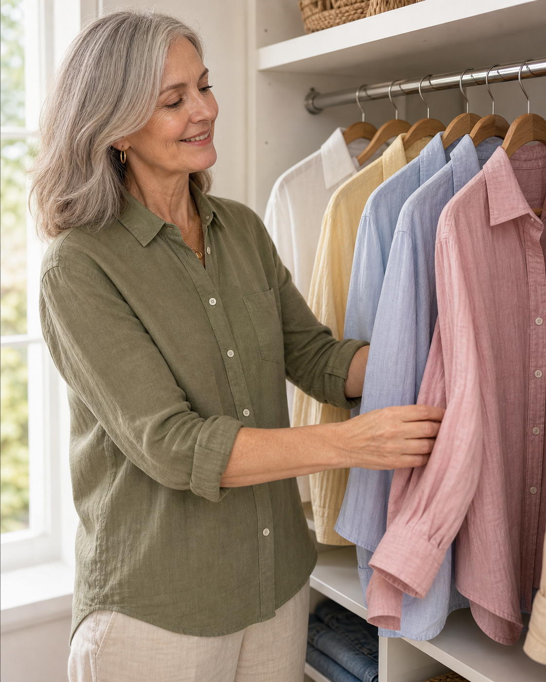 Everyday styling inspiration for ⏰Clearance Sale⚡12-Pack for $39.99⚡Women's Lightweight Breathable Linen Shirt