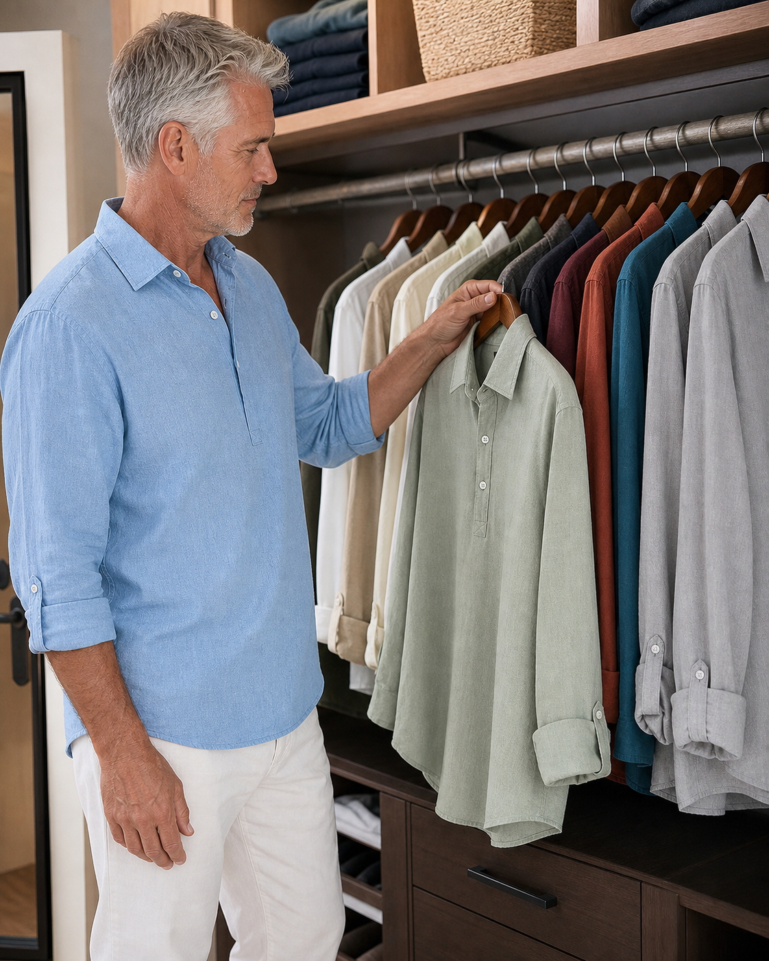 Everyday styling inspiration for ⏰Clearance Sale⚡14-Pack Only $38.97⚡Men&rsquo;s Relaxed-Fit Linen Shirt