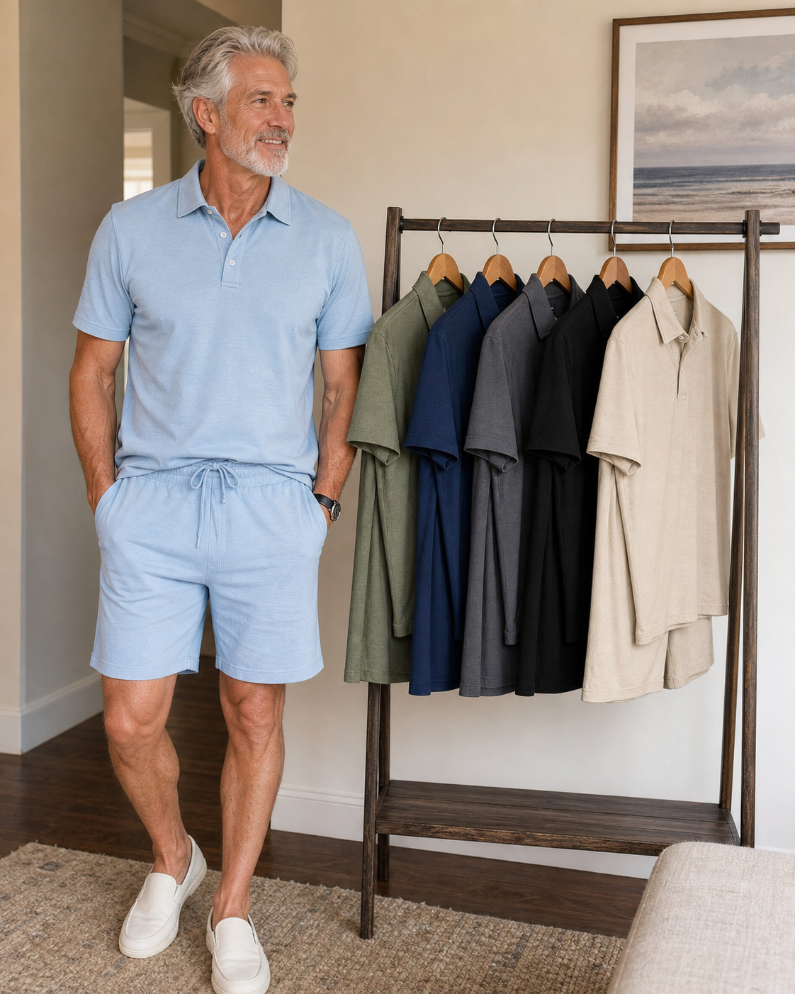 Everyday styling inspiration for ⏰Clearance Sale⚡12-Pack Only $38.97⚡Men's Relaxed Polo Shirt and Shorts Set