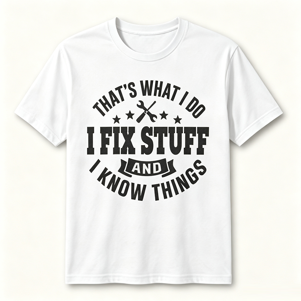 ⏰Store Closing Clearance⚡20-Pack only $36⚡Men's I Fix Stuff Graphic Tee