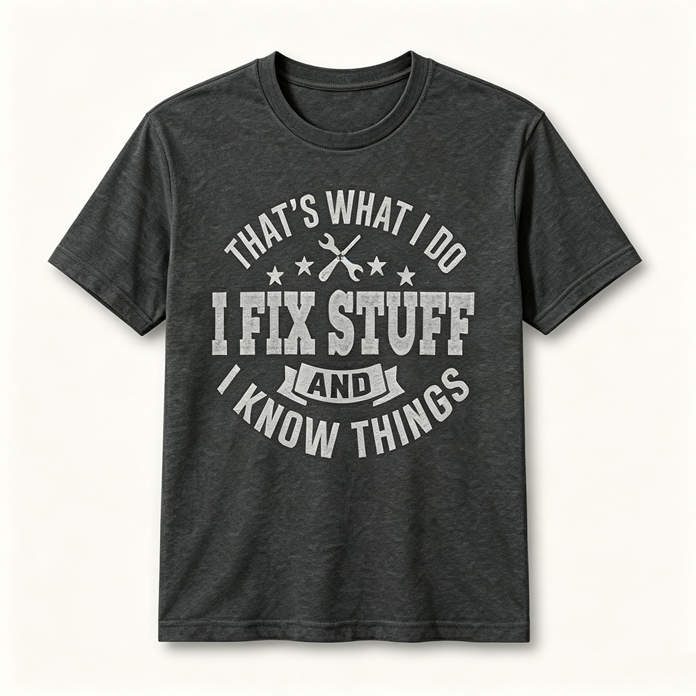 ⏰Store Closing Clearance⚡20-Pack only $36⚡Men's I Fix Stuff Graphic Tee
