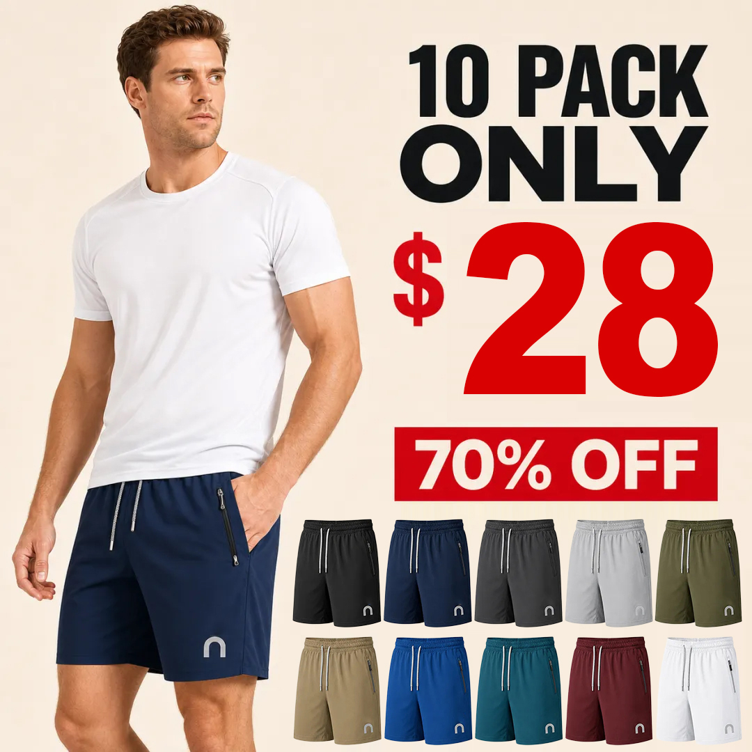 ⏰WAREHOUSE CLEARANCE⚡20-Pack only $36⚡Men's Running Athletic Shorts