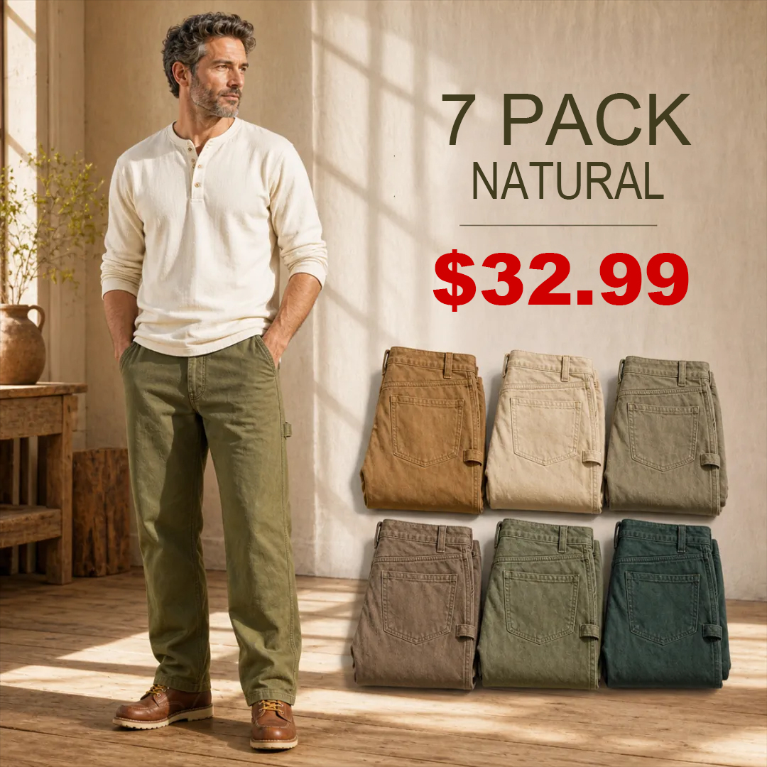 ⏰Clearance Sale⚡14-Pack Only $38.99⚡Men's Straight-Leg Work Pants