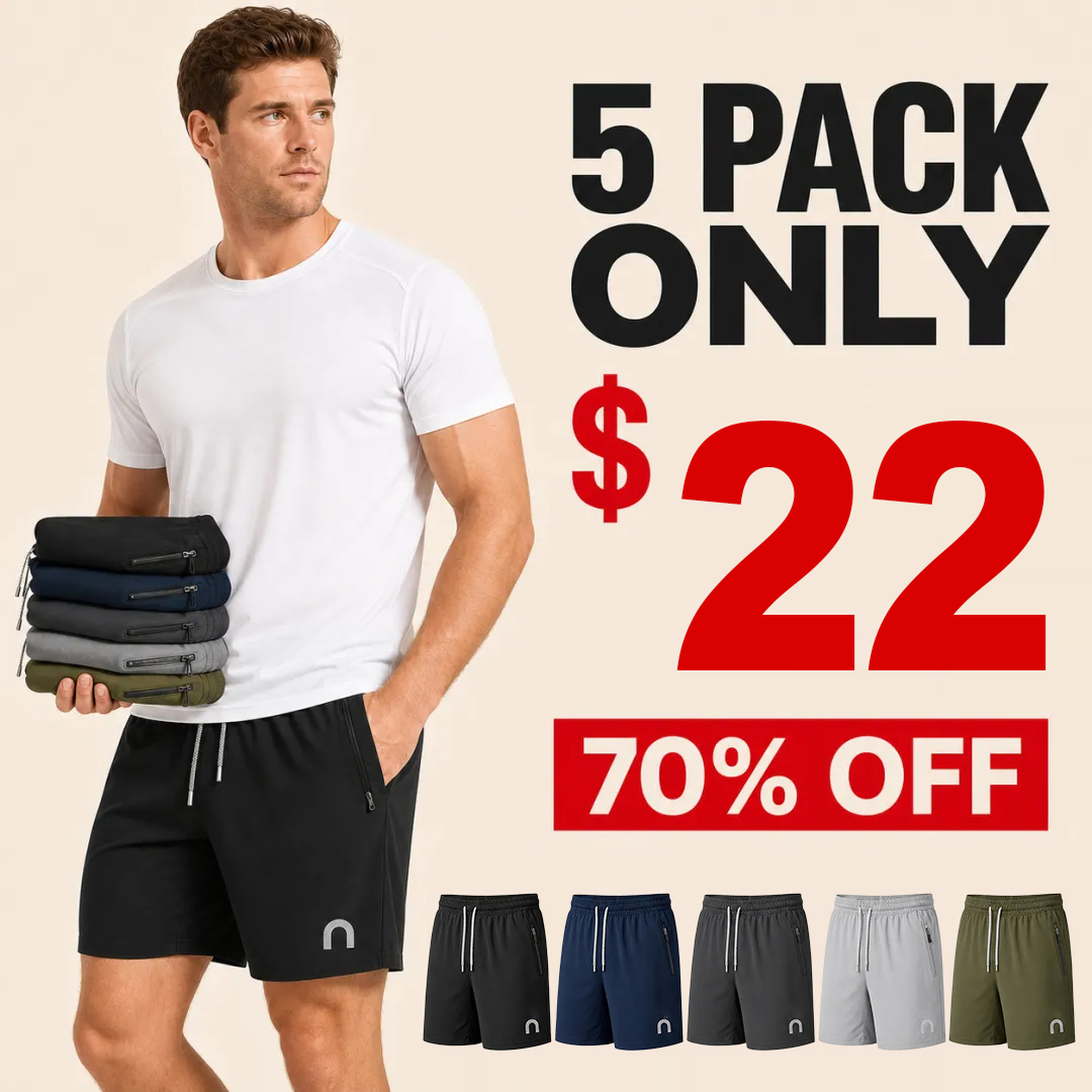 ⏰WAREHOUSE CLEARANCE⚡20-Pack only $36⚡Men's Running Athletic Shorts