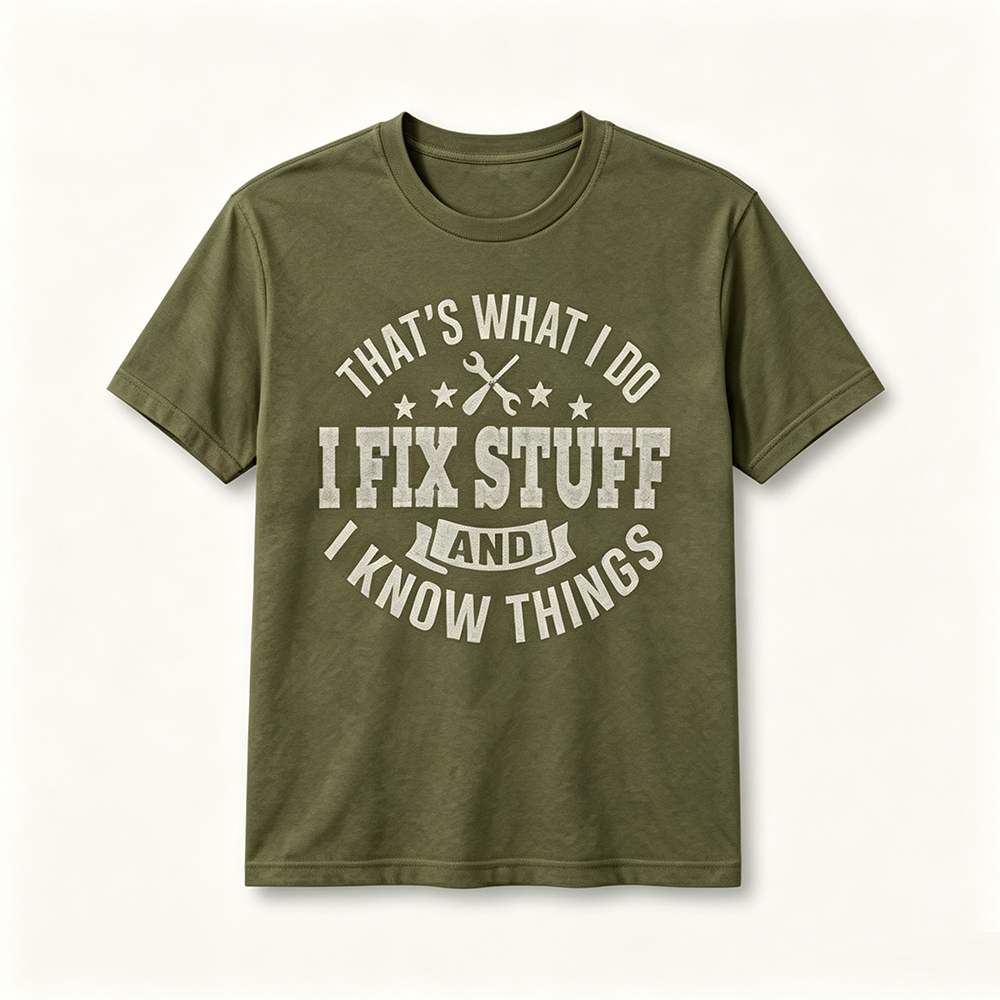 ⏰Store Closing Clearance⚡20-Pack only $36⚡Men's I Fix Stuff Graphic Tee