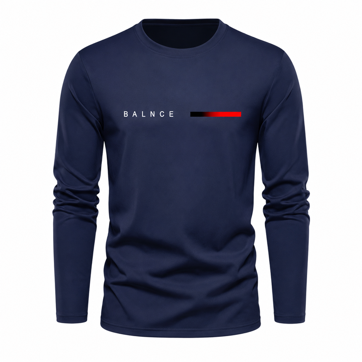 Men's Long Sleeve Casual Crew Neck T-Shirt | 5 Pack Lightweight Everyday Basic Tee
