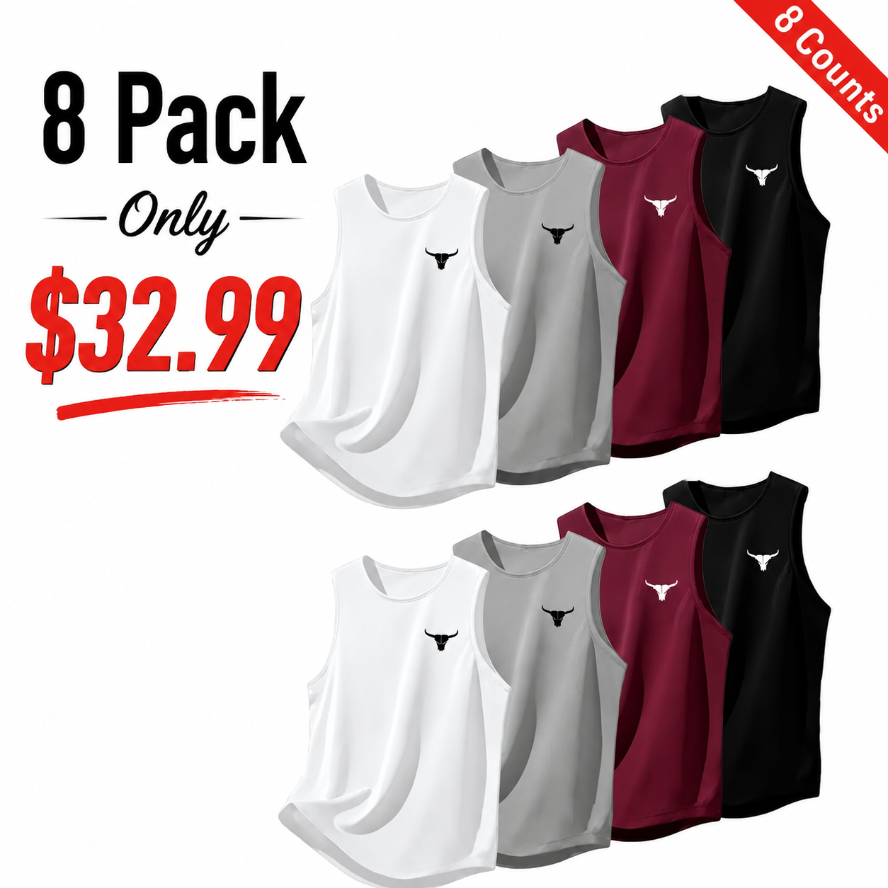 Men's Premium Cotton Sleeveless Tank Top – Soft, Breathable Athletic Muscle Shirt