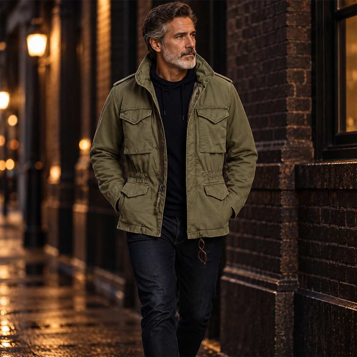 Men's Four-Pocket Field Jacket detail - desc-01