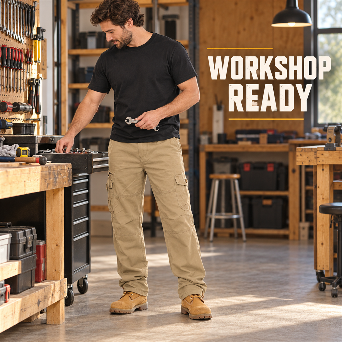 Men's Relaxed Straight-Leg Cargo Pants detail - desc-02