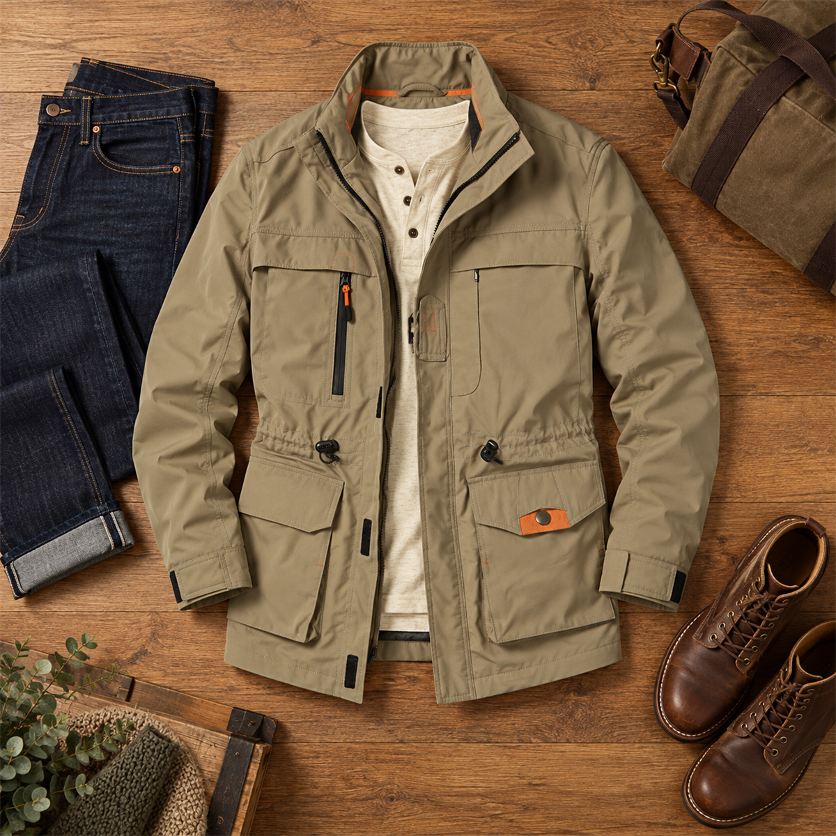 Men's Multi-Pocket Field Jacket detail - desc-04